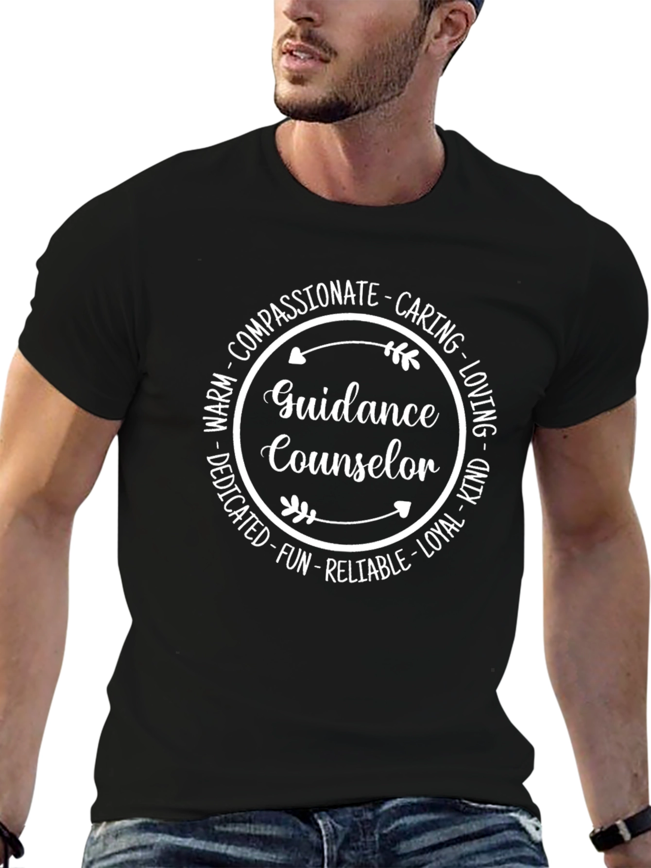 Guidance Counselor T-Shirt - Compassionate Caring & Loving