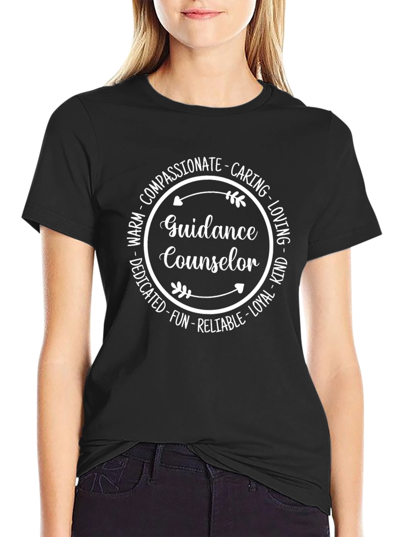 Guidance Counselor T-Shirt - Compassionate Caring & Loving