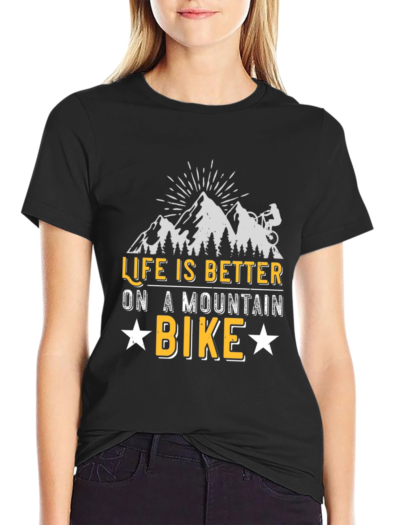 Life Is Better On A Mountain Bike Graphic T-Shirt