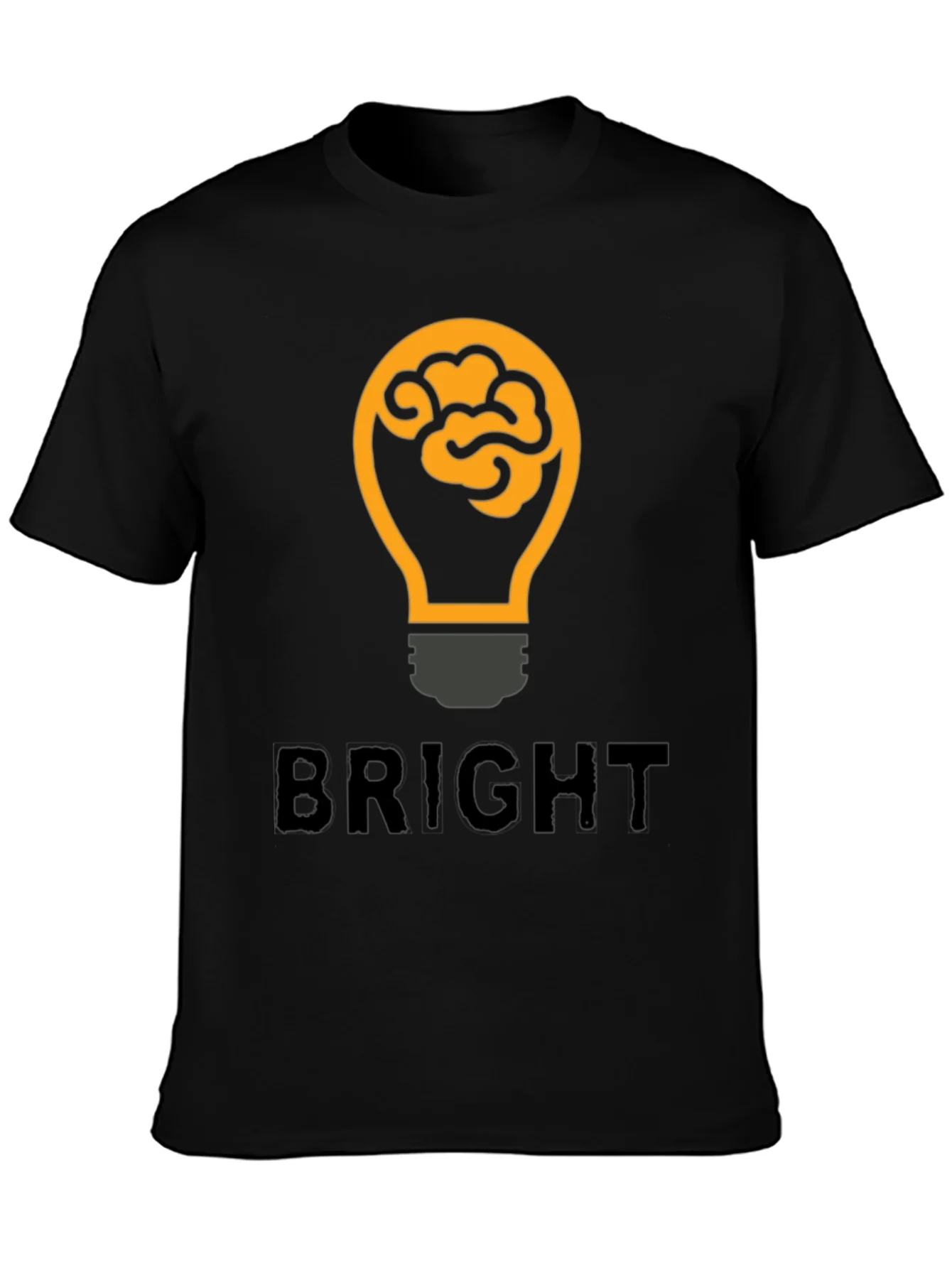 Bright Idea Brain Lightbulb Graphic T-Shirt