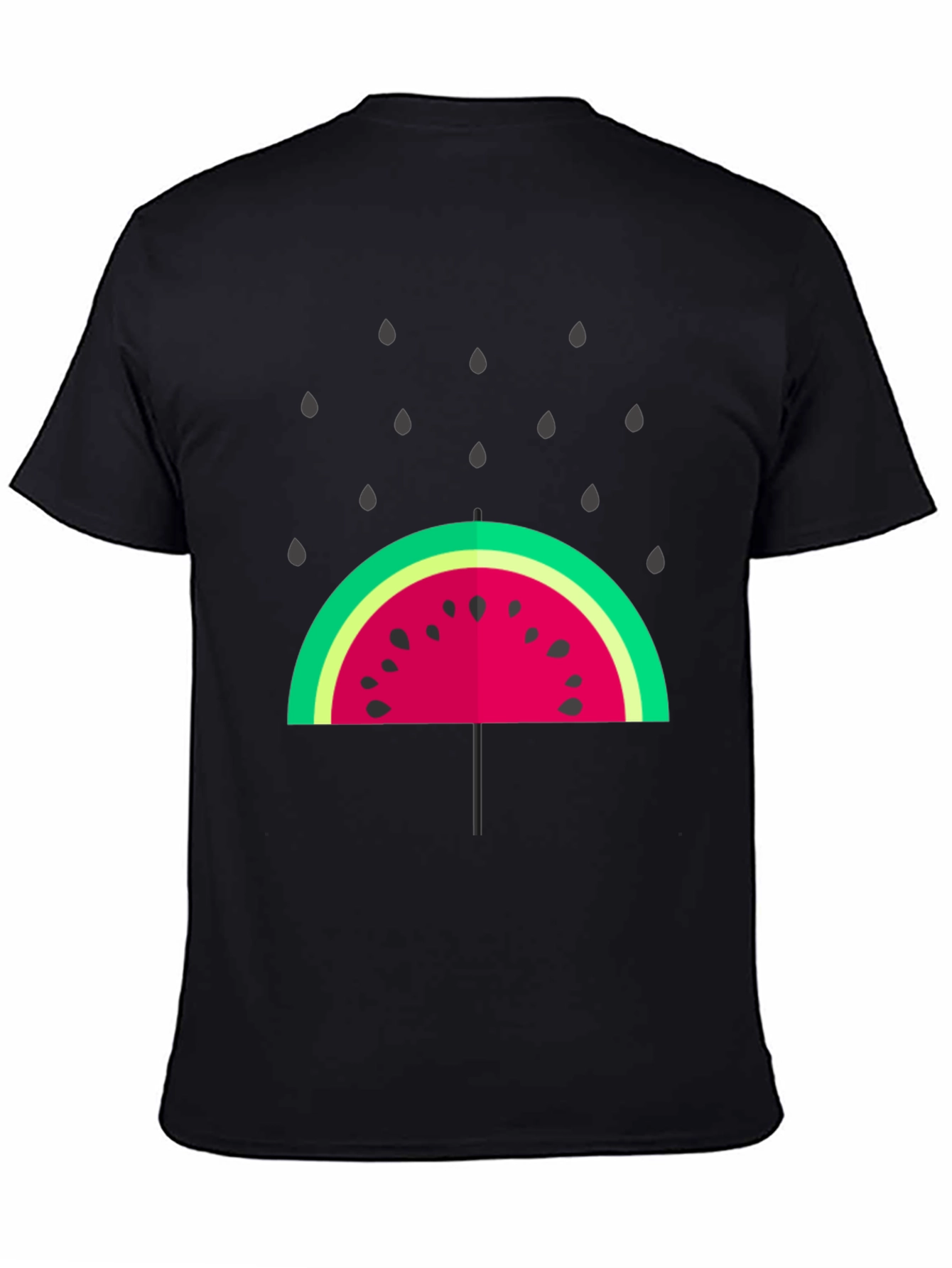 Watermelon Umbrella Graphic Tee - Stylish Summer Shirt