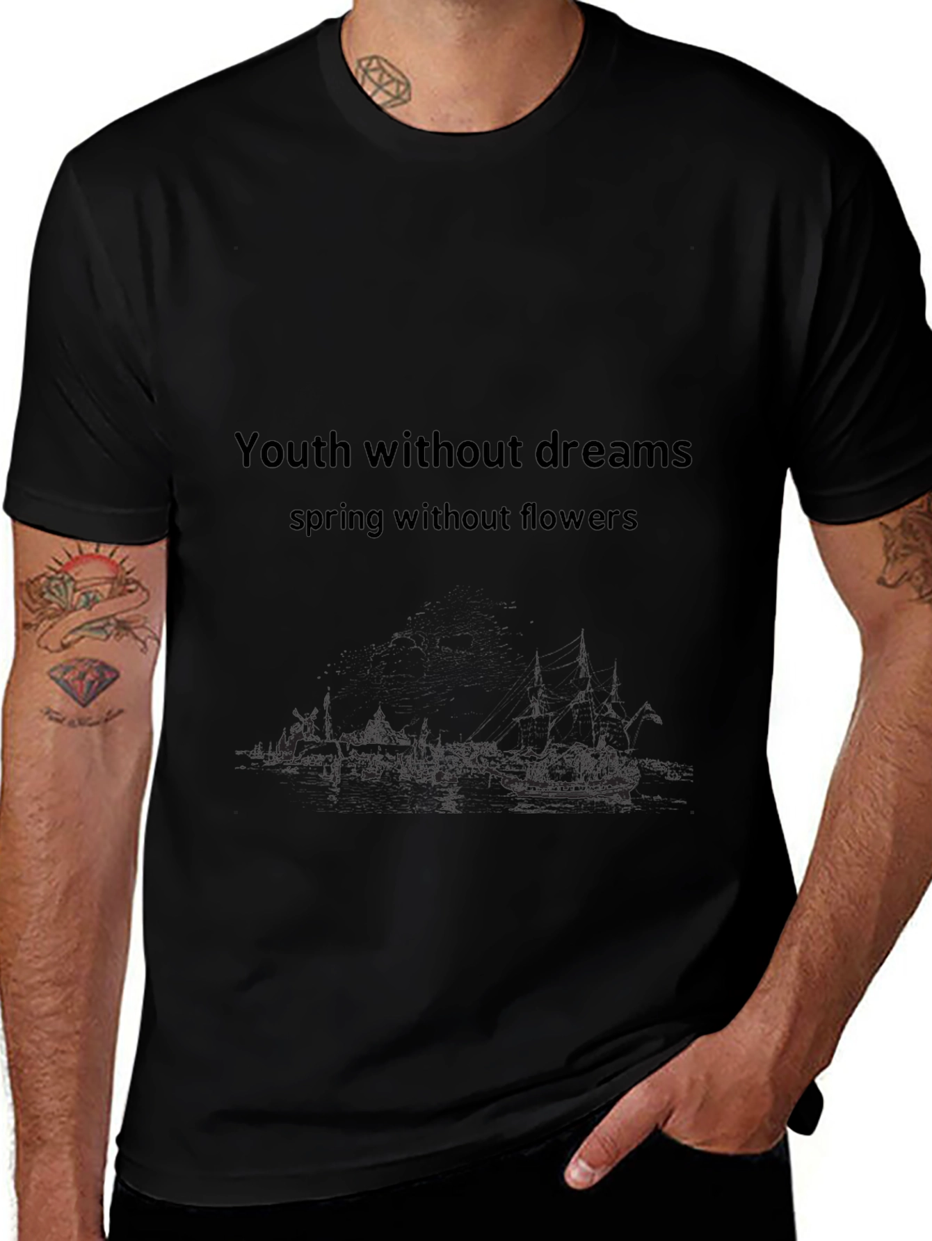 Youth Without Dreams Black T-Shirt