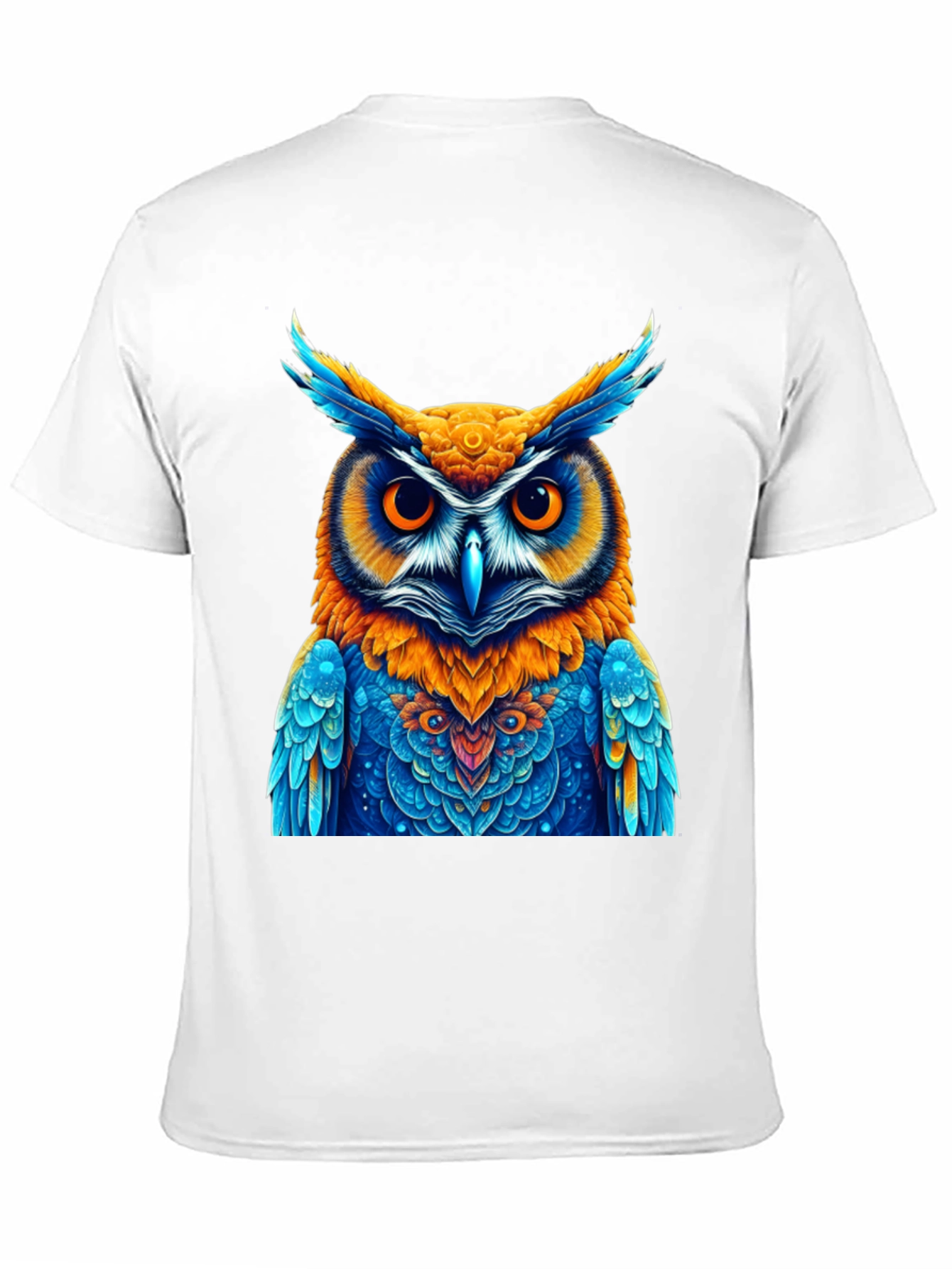 Vibrant Owl Graphic Tee - Unique Artistic Design