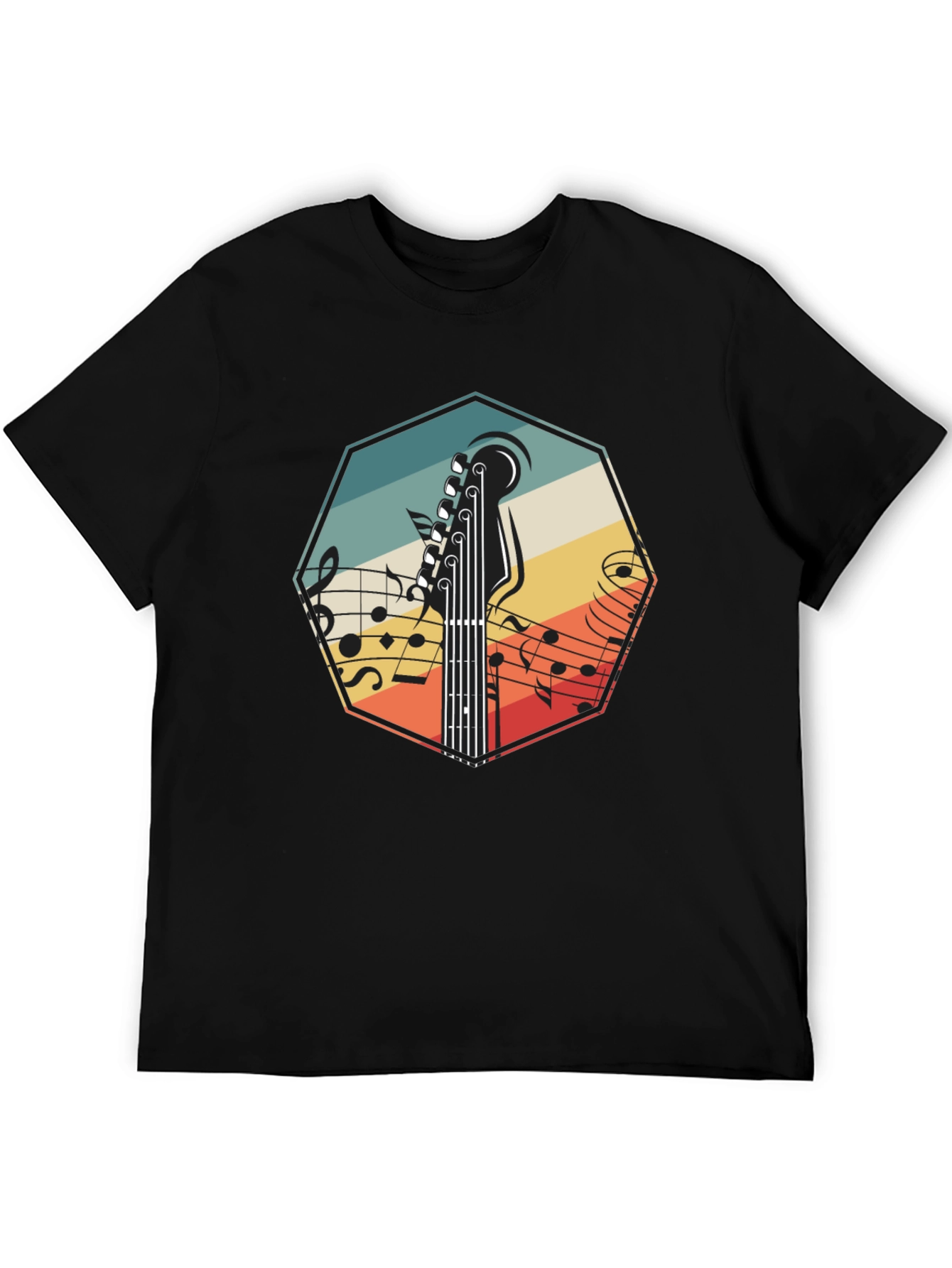Retro Guitar Music T-Shirt