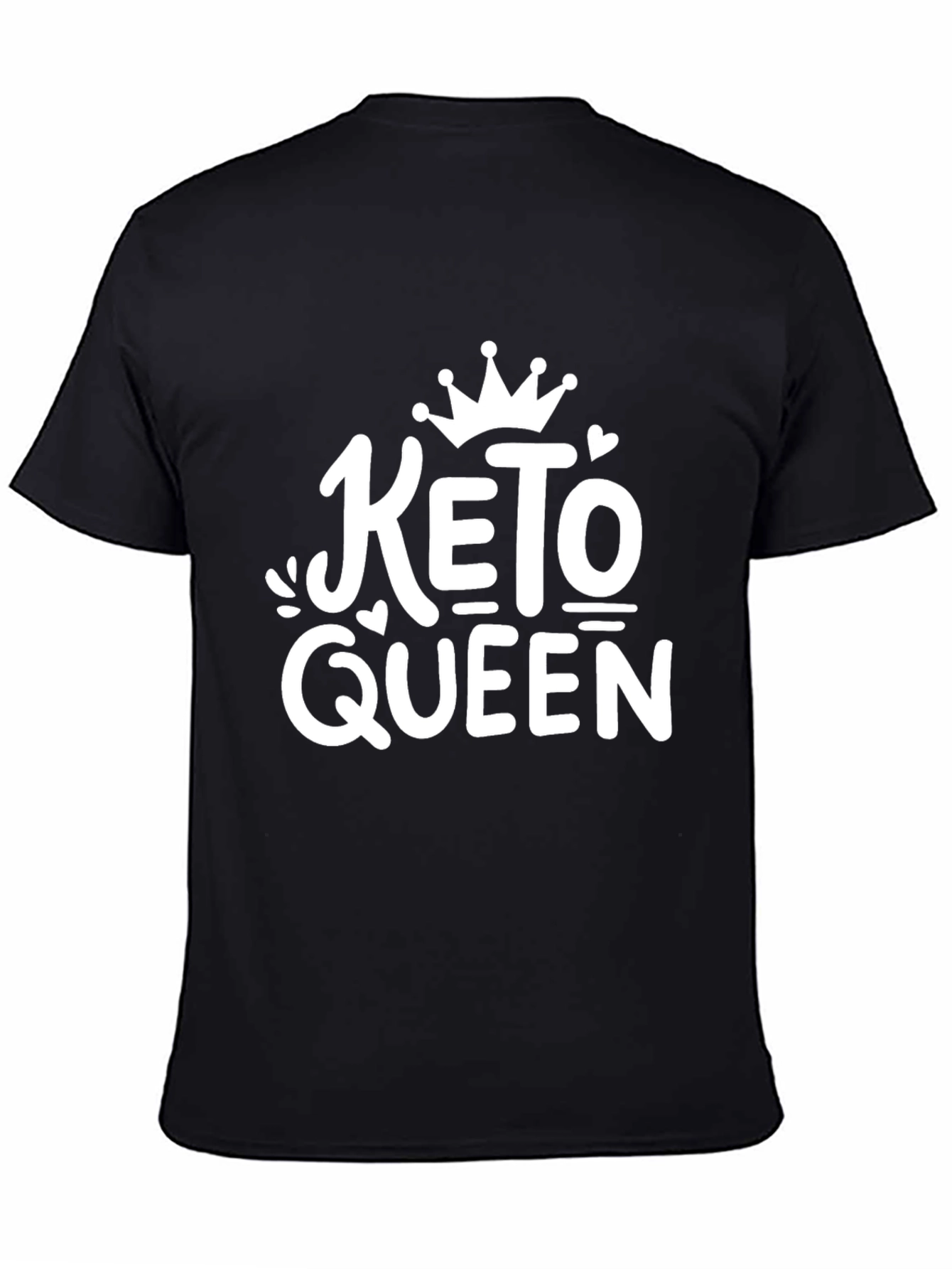 Keto Queen Graphic T-Shirt - Black Short Sleeve