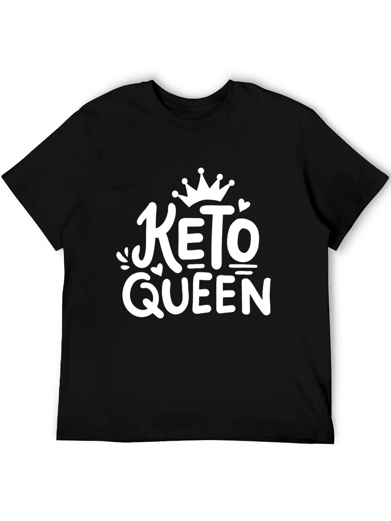Keto Queen Graphic T-Shirt - Black Short Sleeve