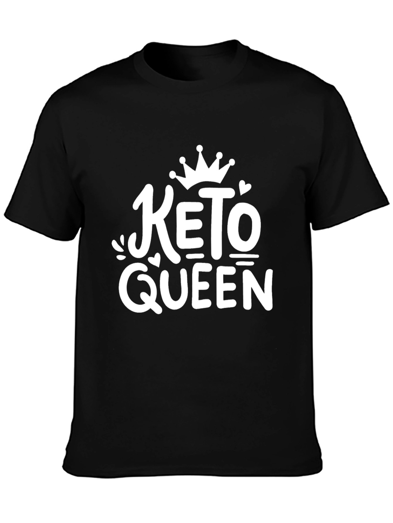 Keto Queen Graphic T-Shirt - Black Short Sleeve