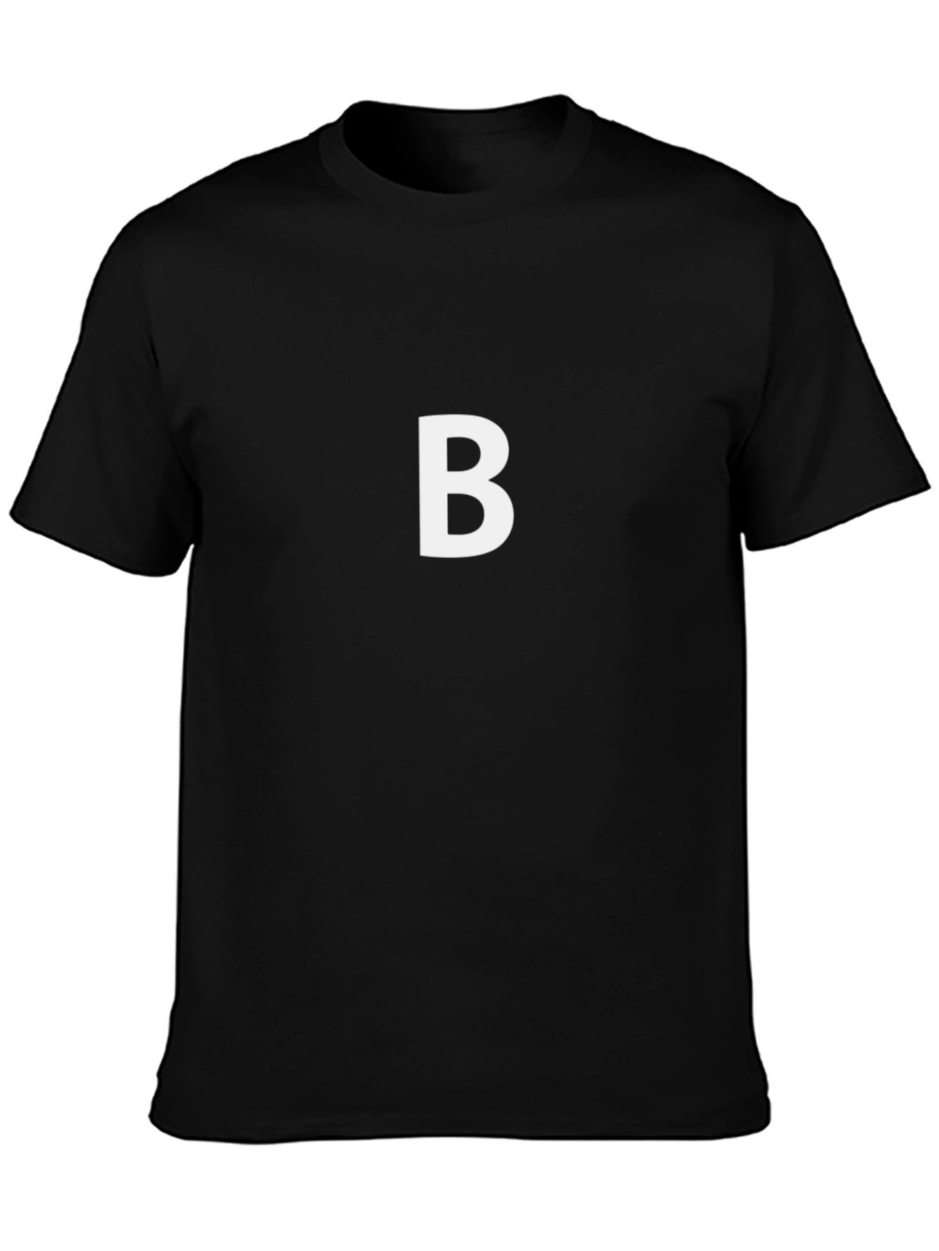 Letter B Graphic Black T-Shirt