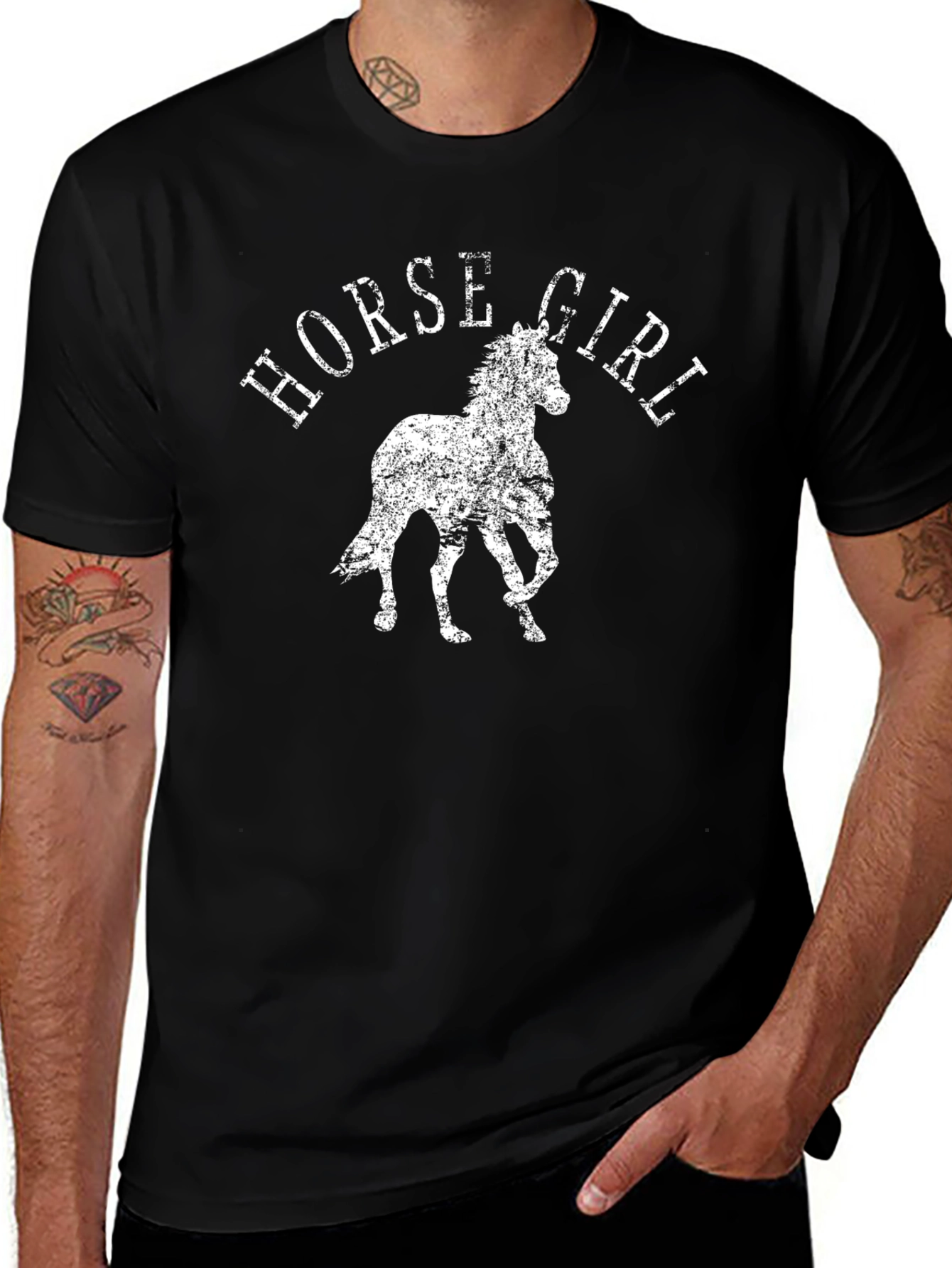 Horse Girl Graphic Tee - Western Style Shirt