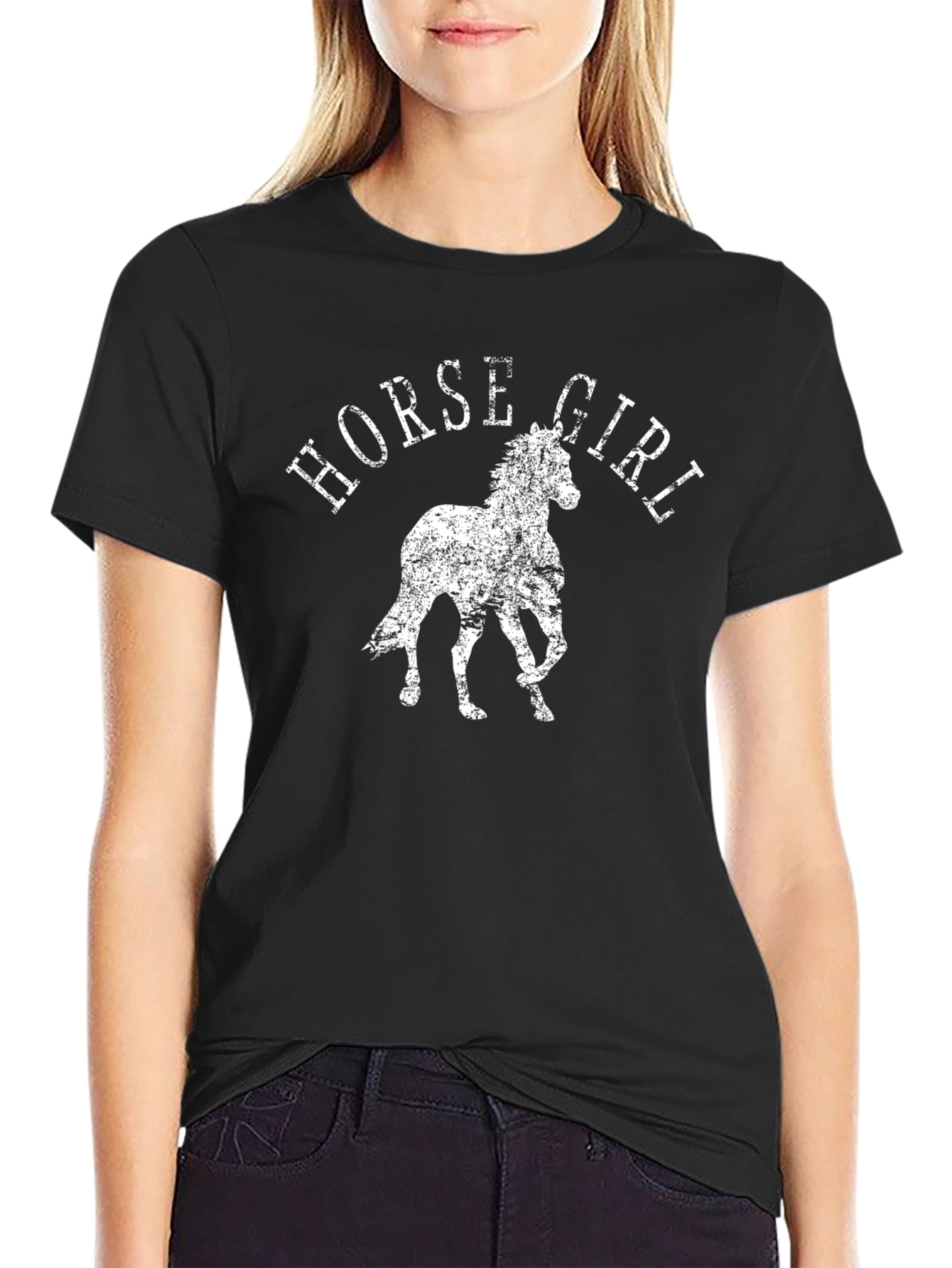 Horse Girl Graphic Tee - Western Style Shirt
