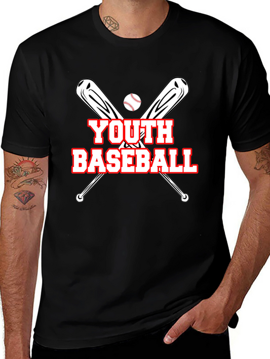 Youth Baseball Graphic T-Shirt - Black