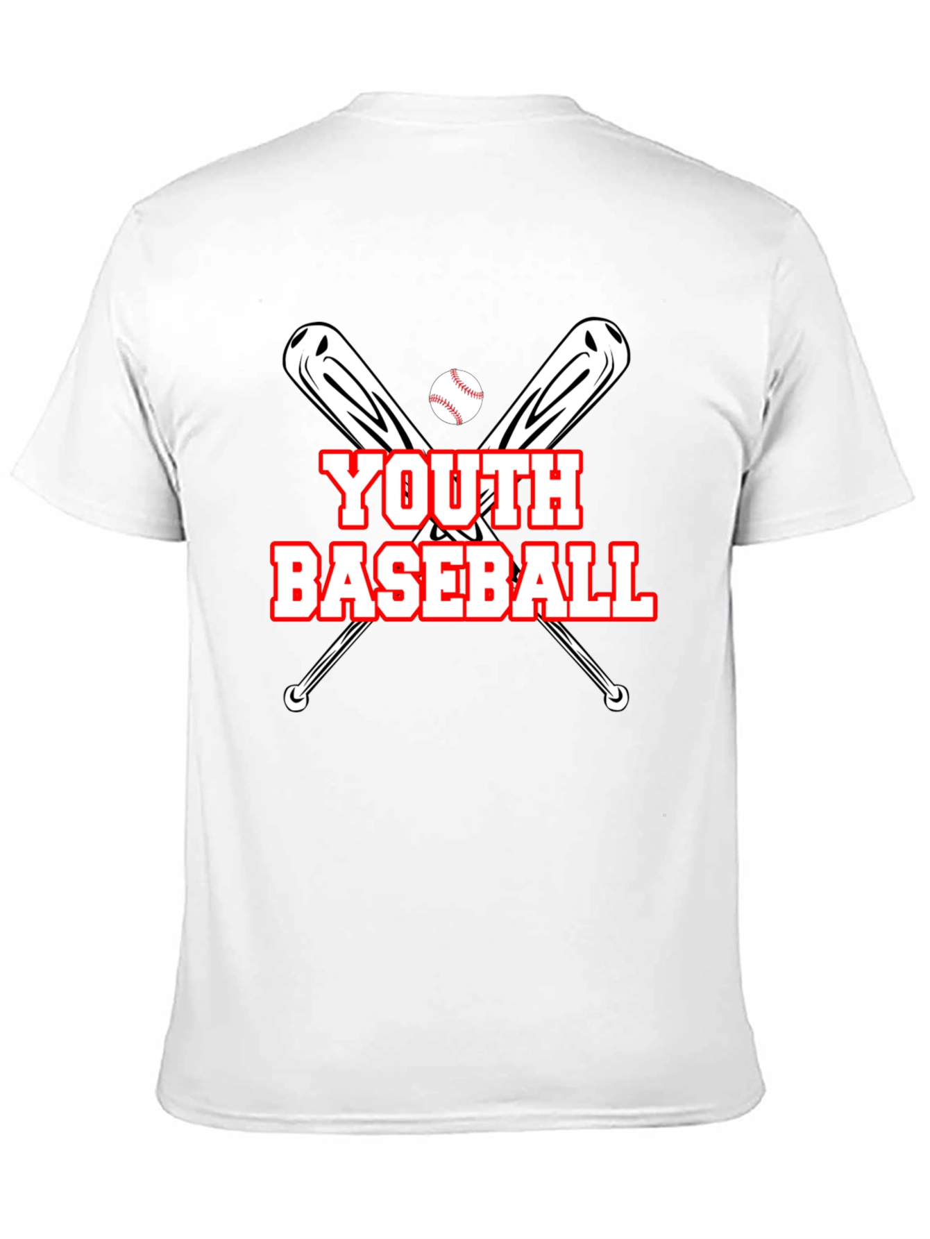 Youth Baseball Graphic T-Shirt - Black
