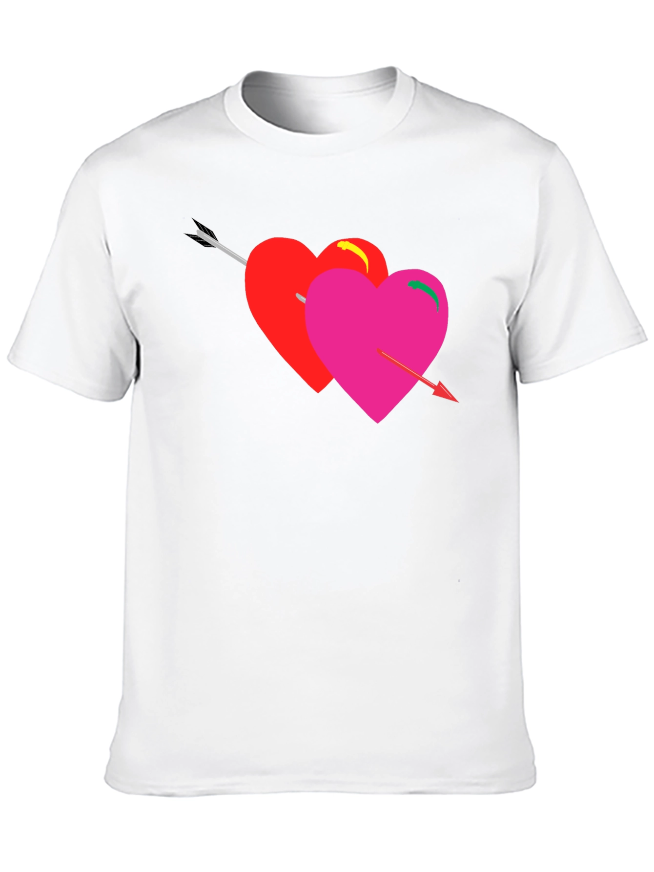 Heart Arrow Graphic Tee - Black Unisex T-Shirt