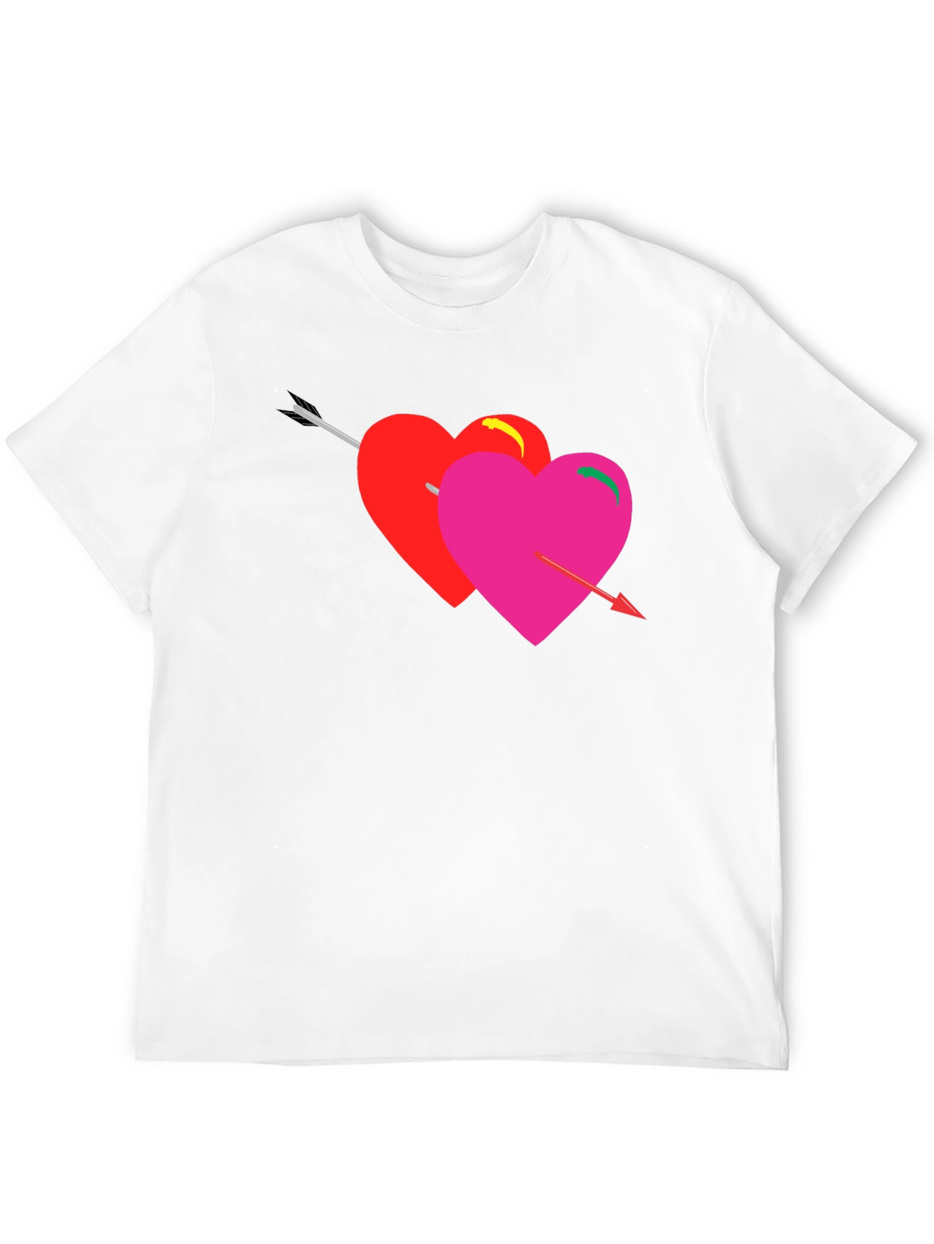 Heart Arrow Graphic Tee - Black Unisex T-Shirt