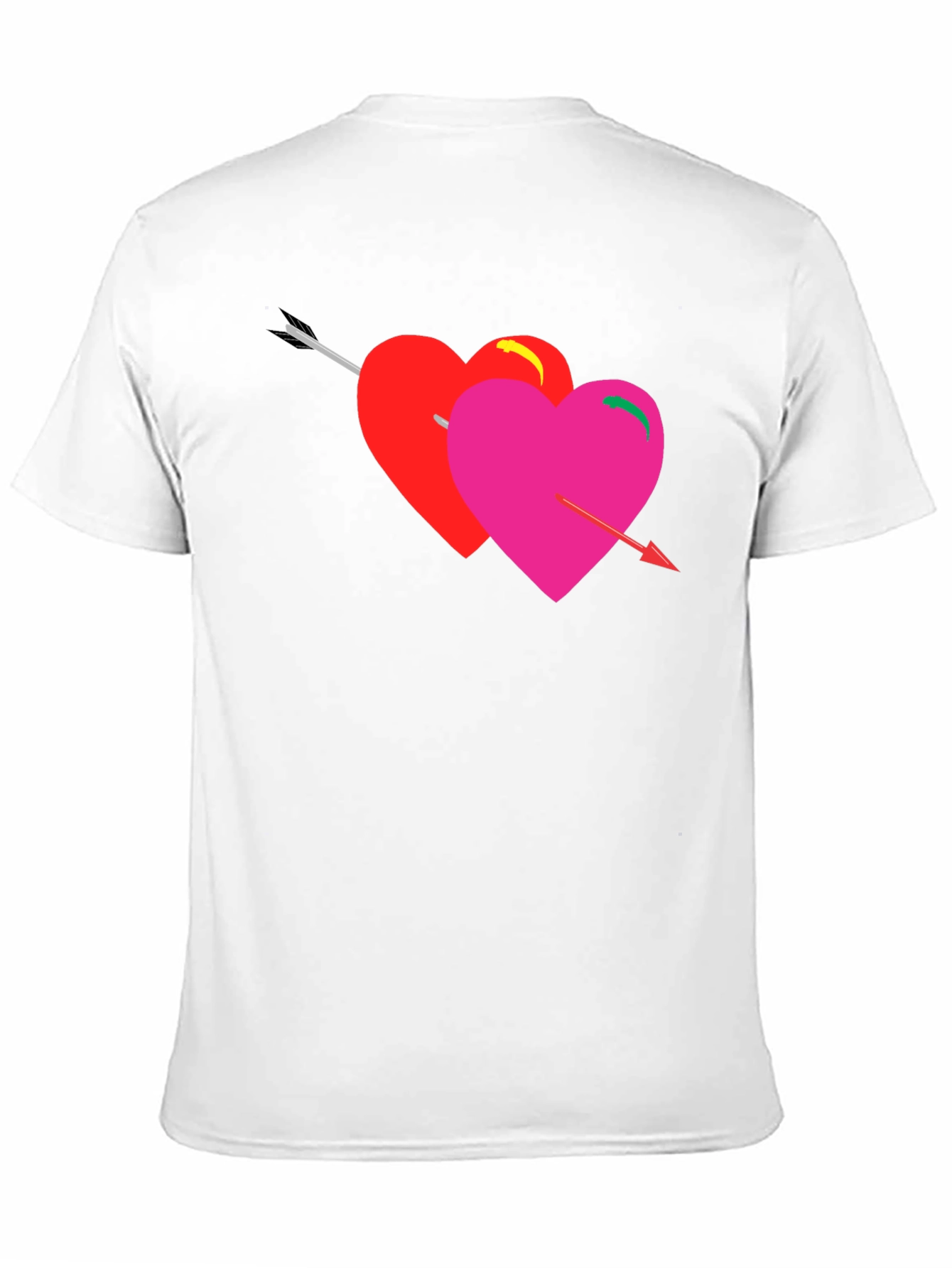Heart Arrow Graphic Tee - Black Unisex T-Shirt