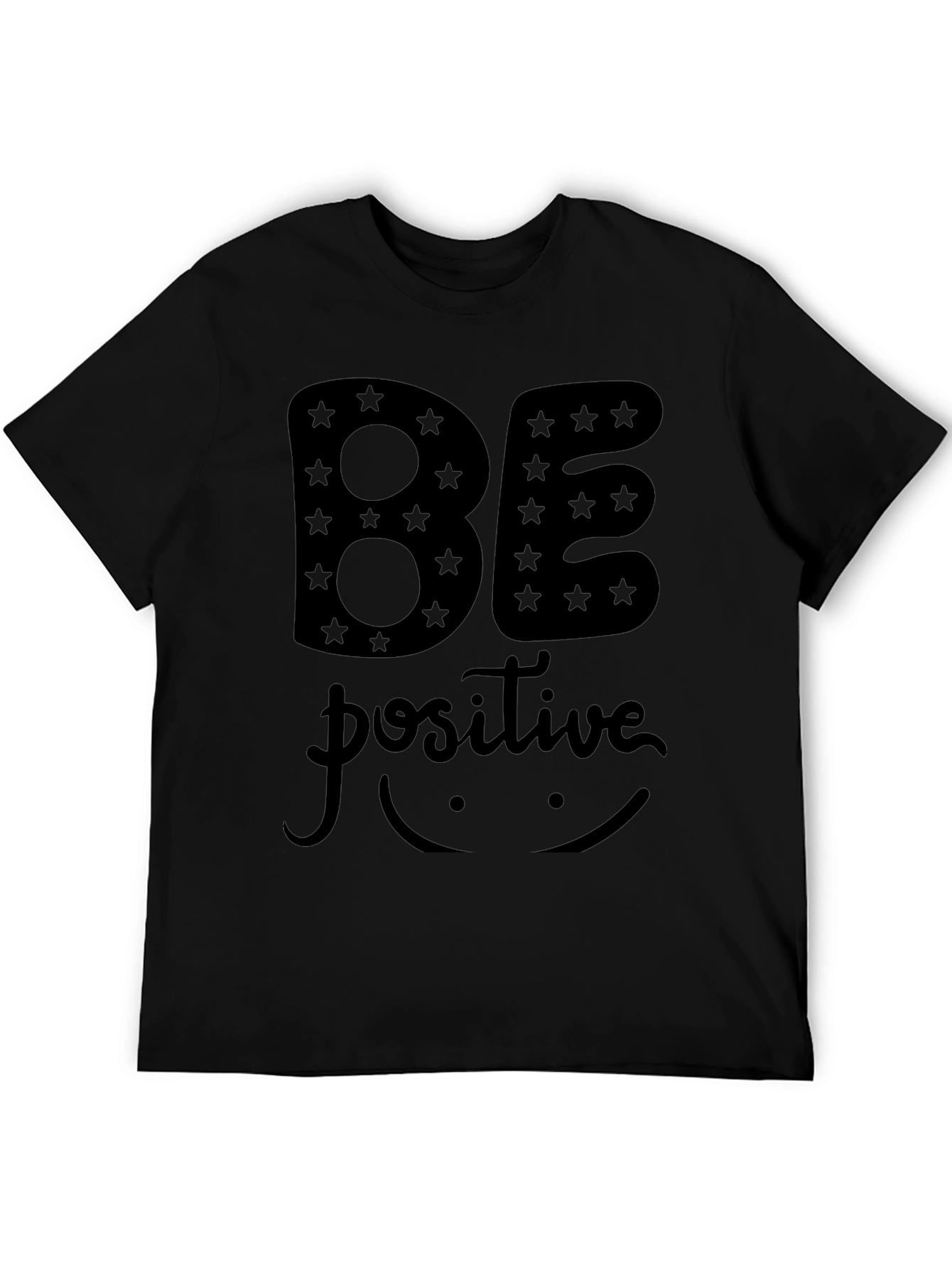 Be Positive Graphic Tee - Mens Black T-Shirt