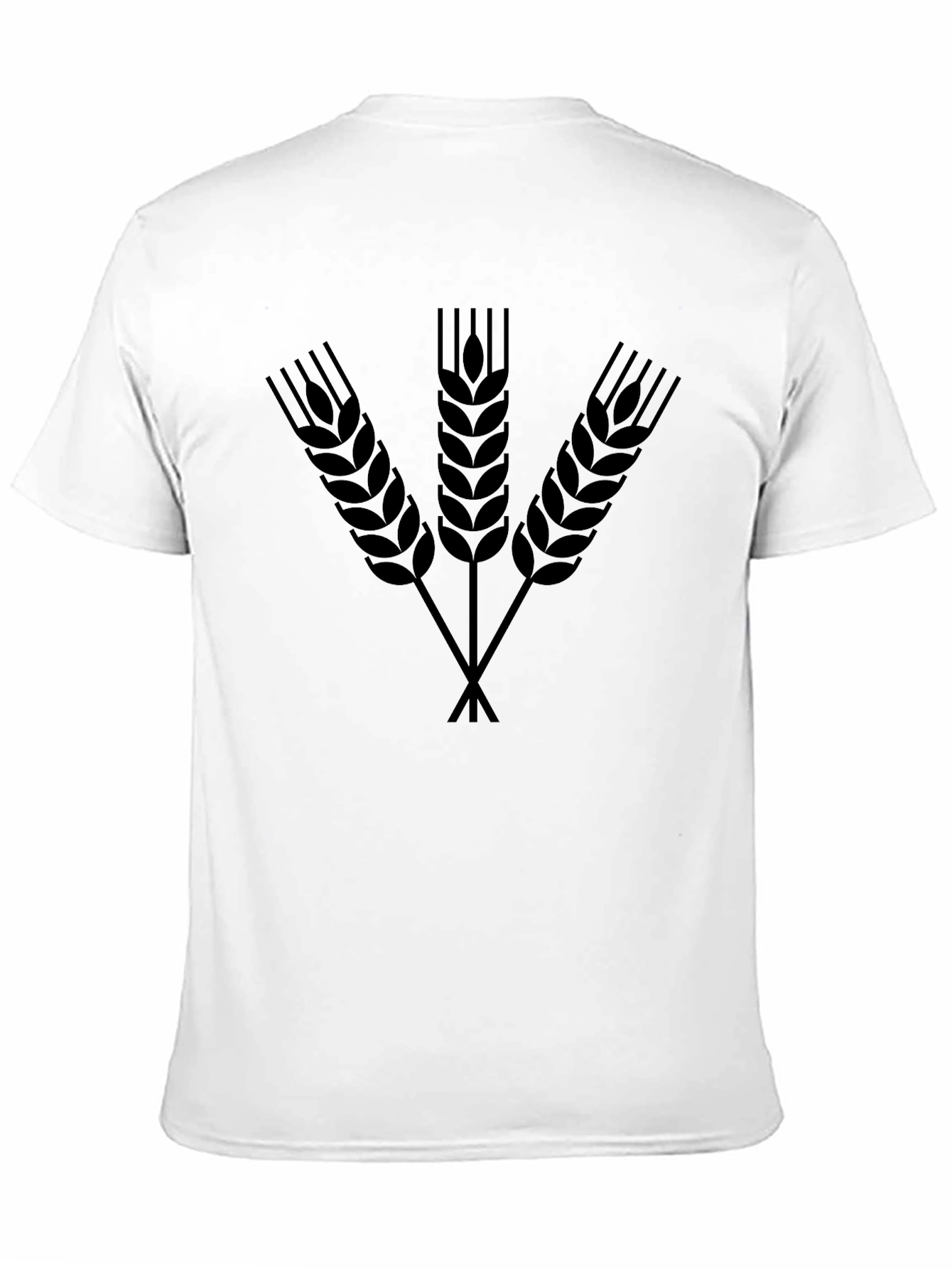Wheat Stalk Graphic Black T-Shirt