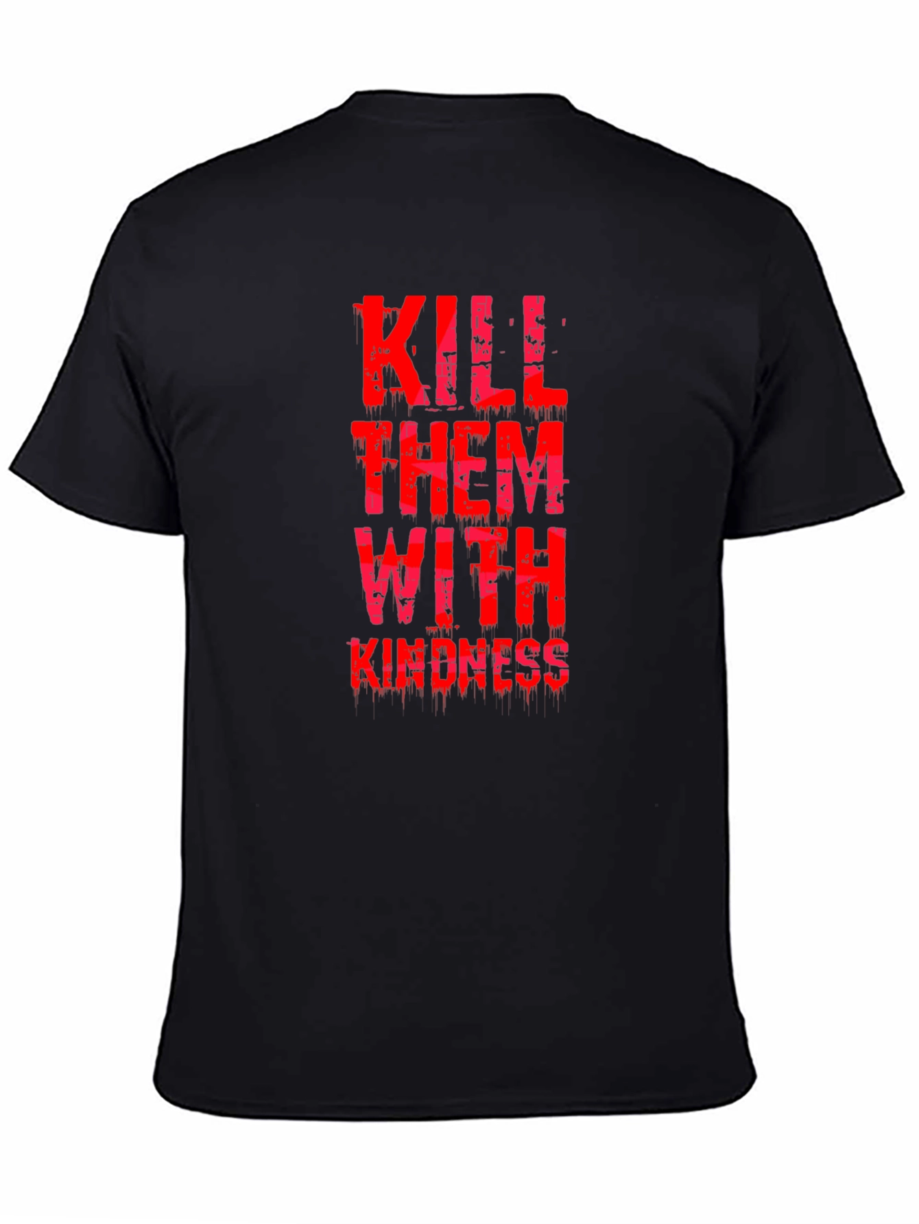 Kill Them With Kindness Black Graphic Tee