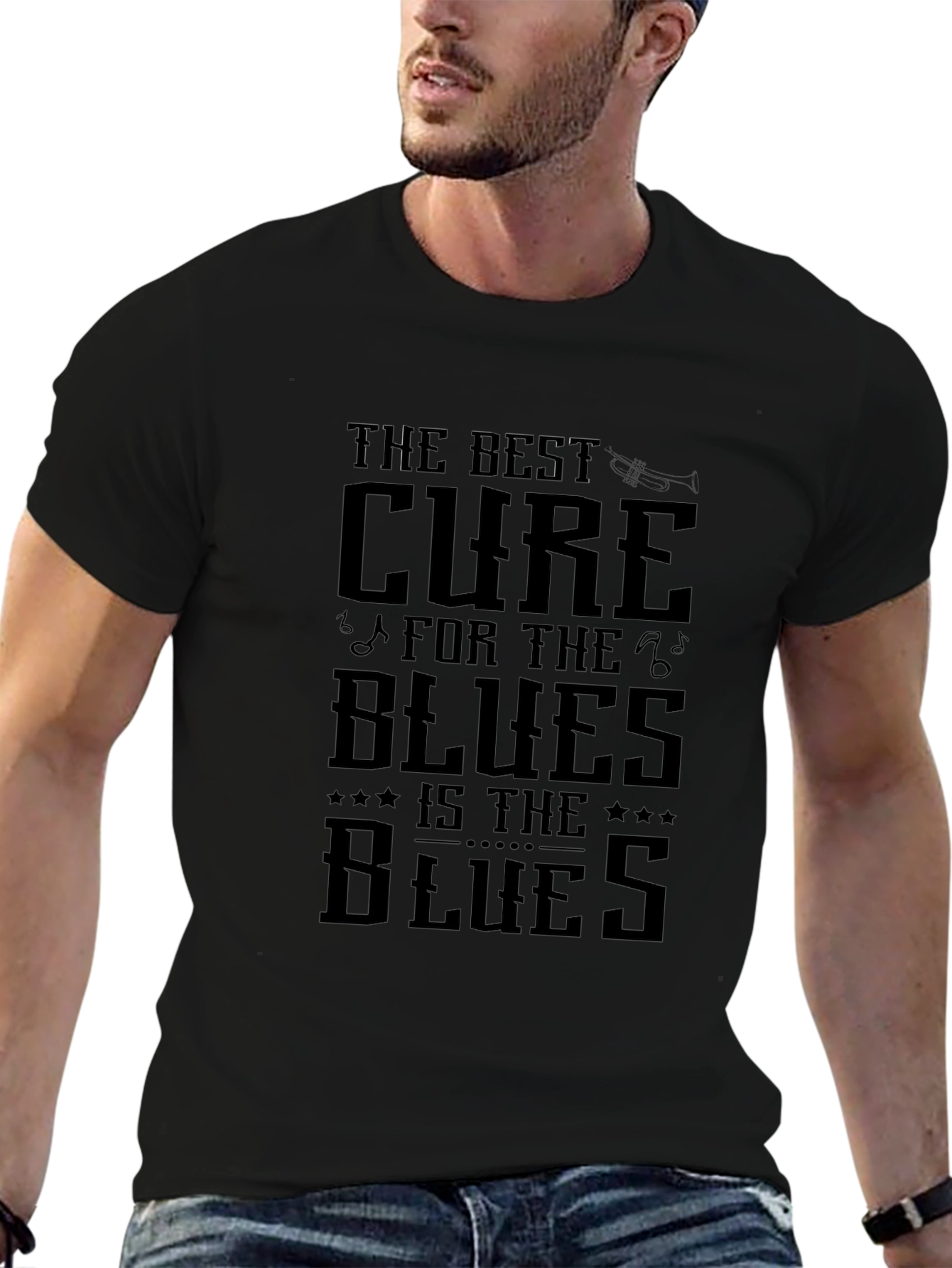 The Blues Black Graphic T-Shirt