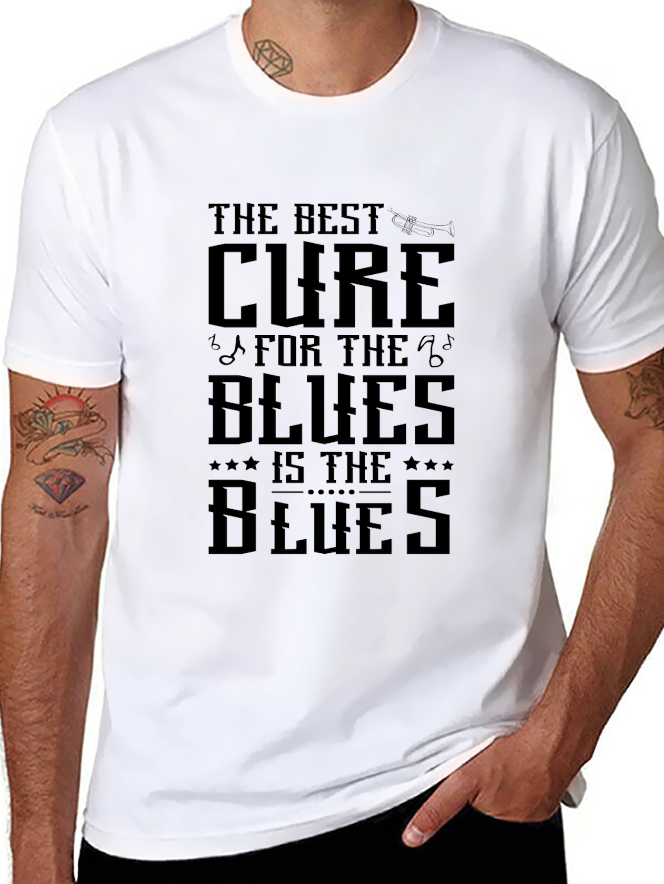 The Blues Black Graphic T-Shirt