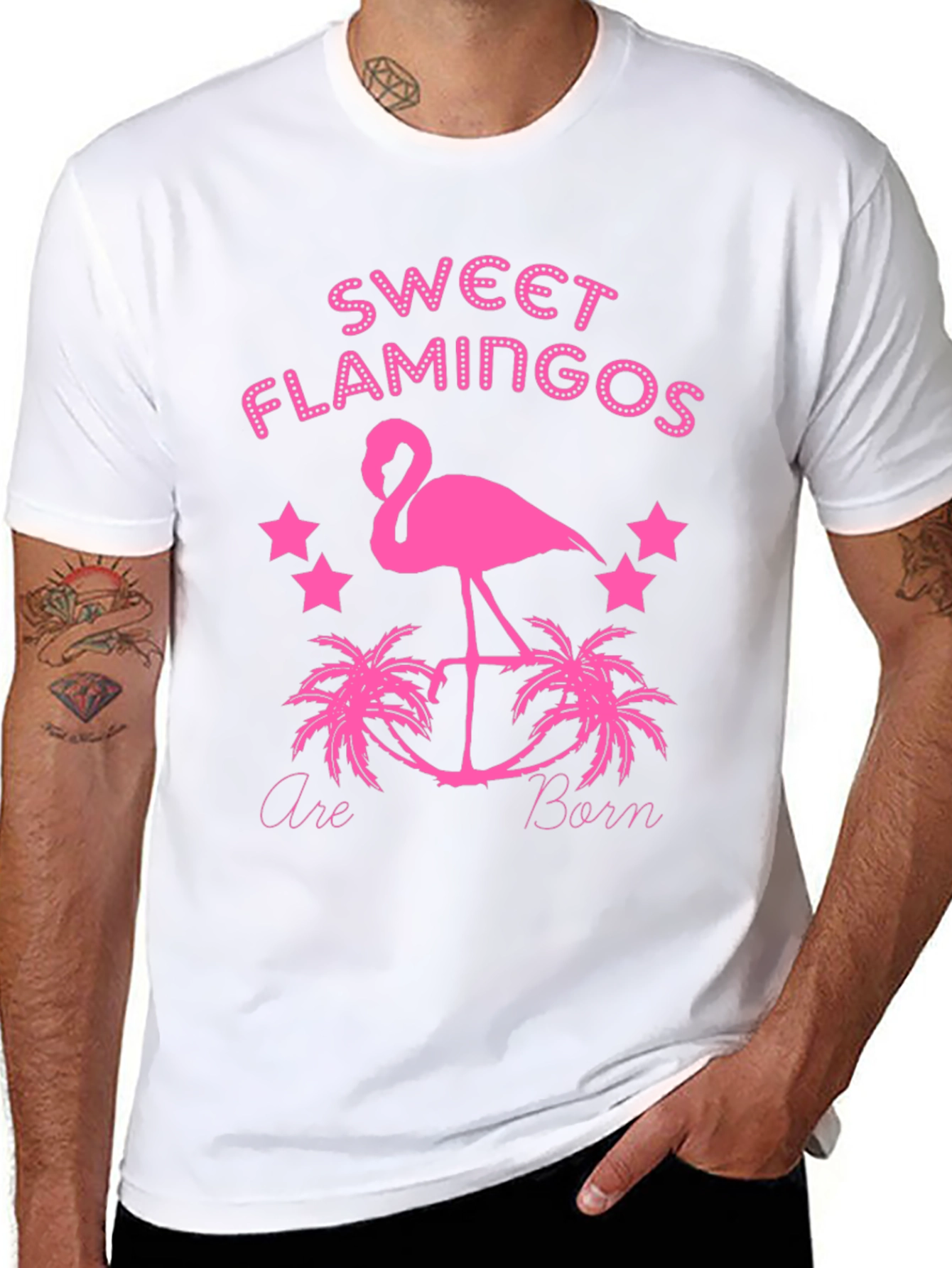 Sweet Flamingo Graphic T-Shirt - Fun & Unique Design