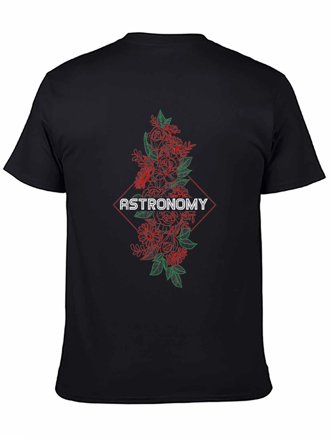 Astronomy Floral Graphic T-Shirt