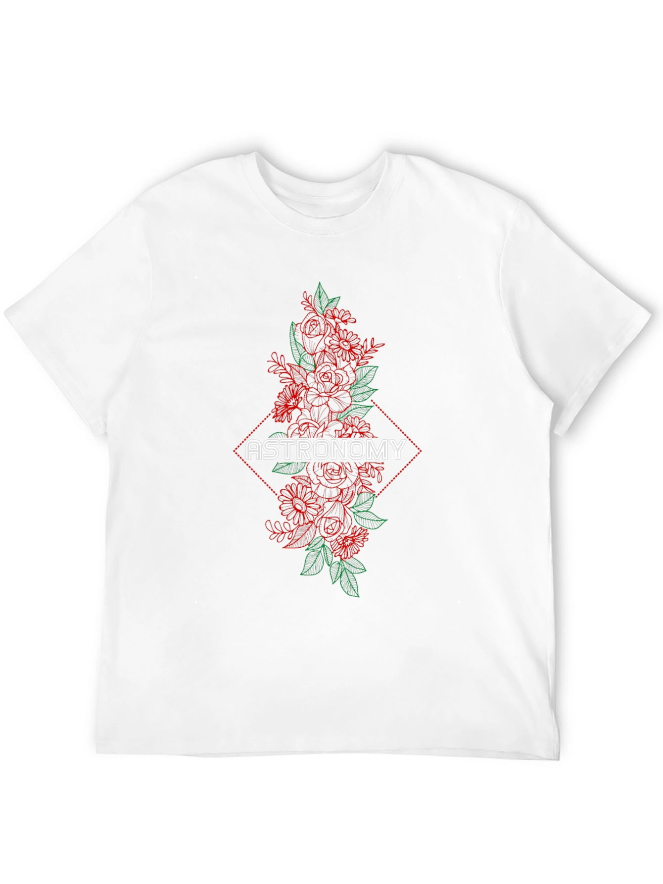 Astronomy Floral Graphic T-Shirt