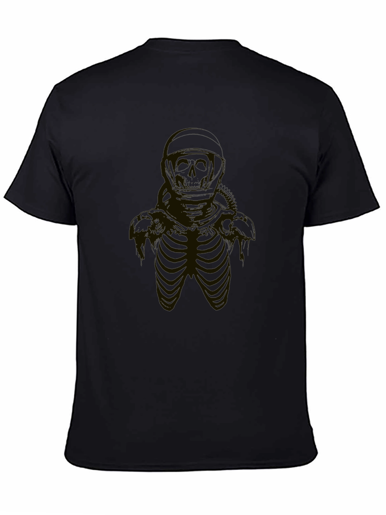 Skeleton Astronaut Black T-Shirt
