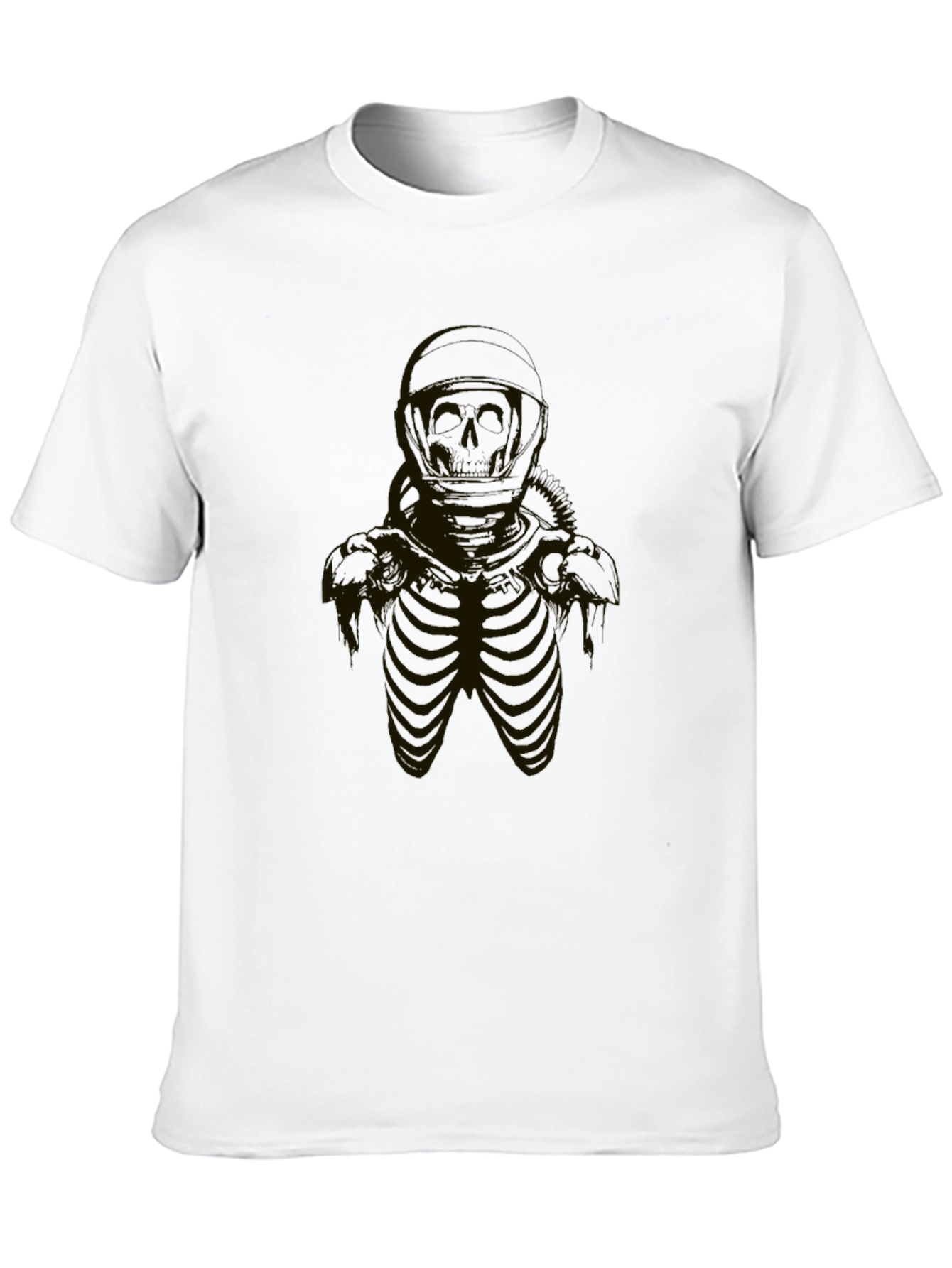 Skeleton Astronaut Black T-Shirt
