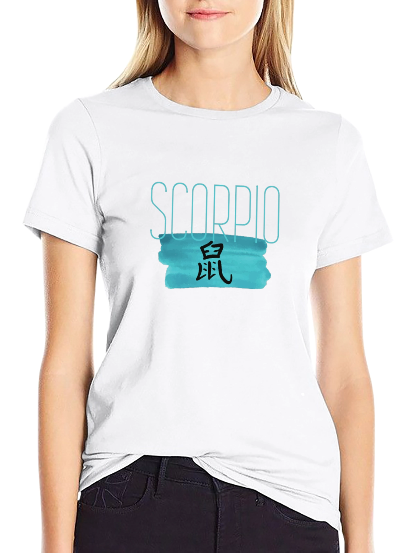 Scorpio Chinese Zodiac Rat Black T-Shirt