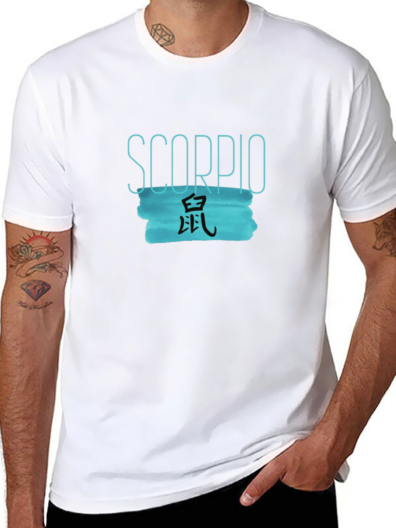 Scorpio Chinese Zodiac Rat Black T-Shirt