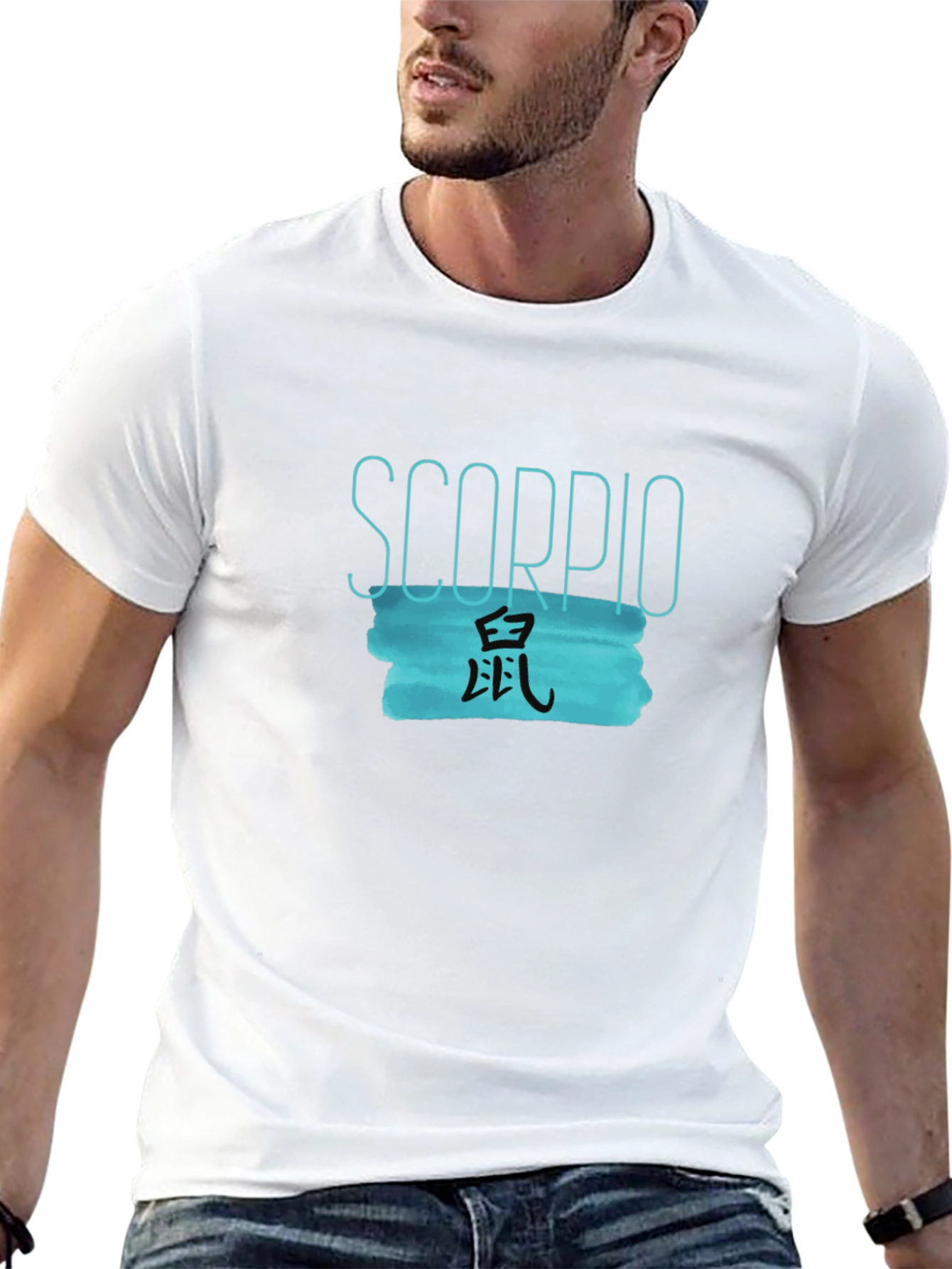 Scorpio Chinese Zodiac Rat Black T-Shirt