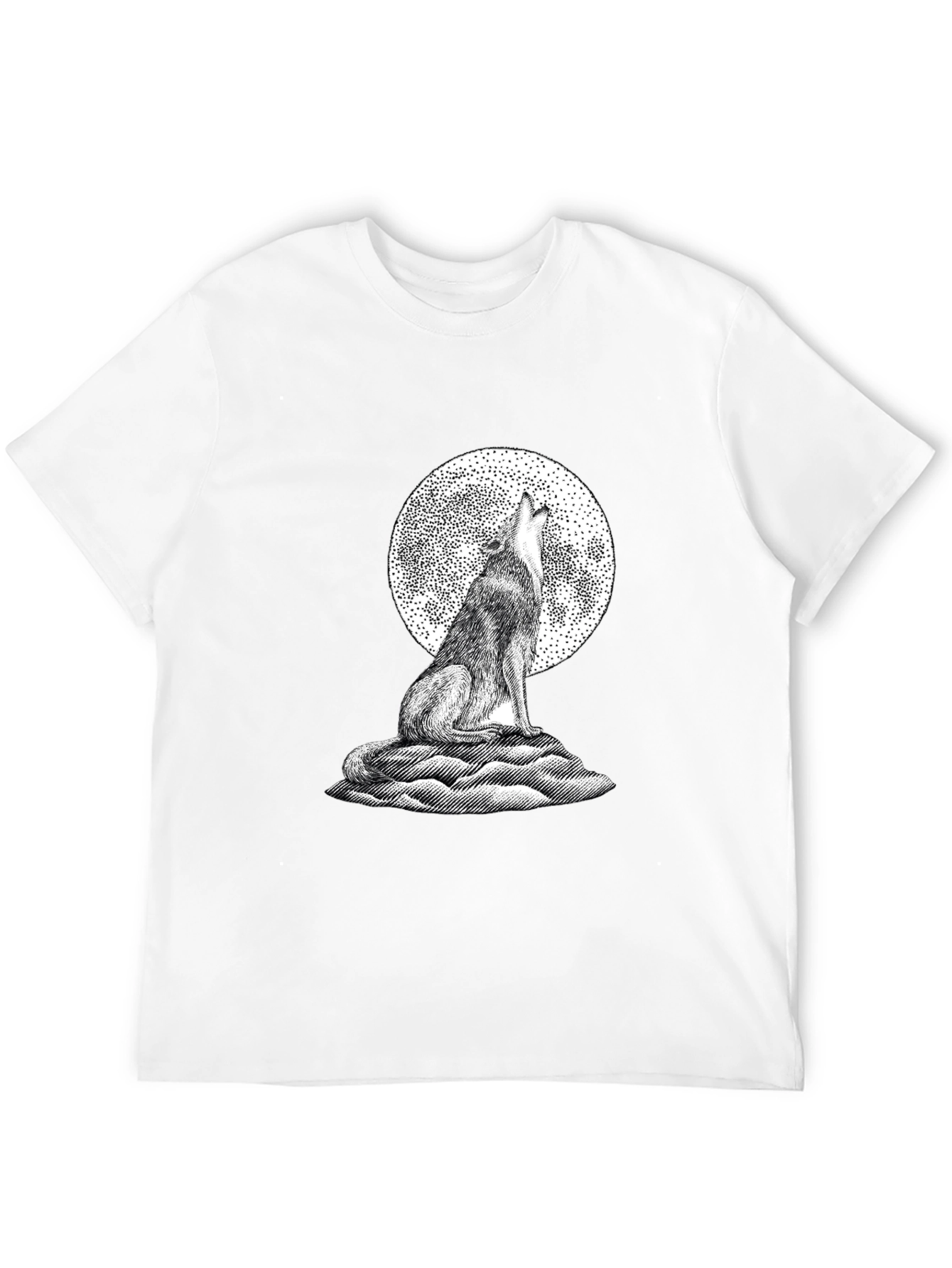 Wolf Moon Graphic Tee - Classic Black