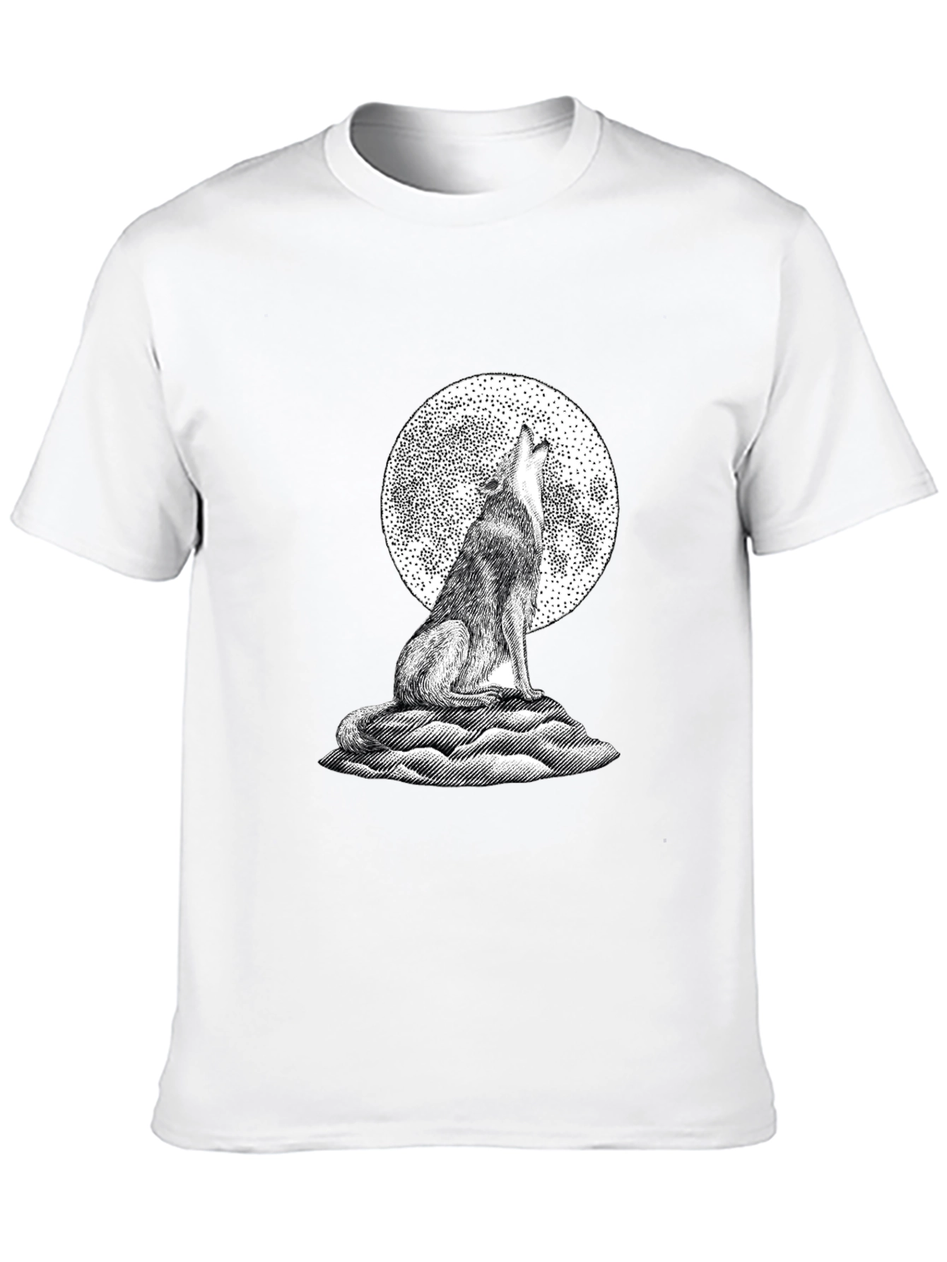 Wolf Moon Graphic Tee - Classic Black