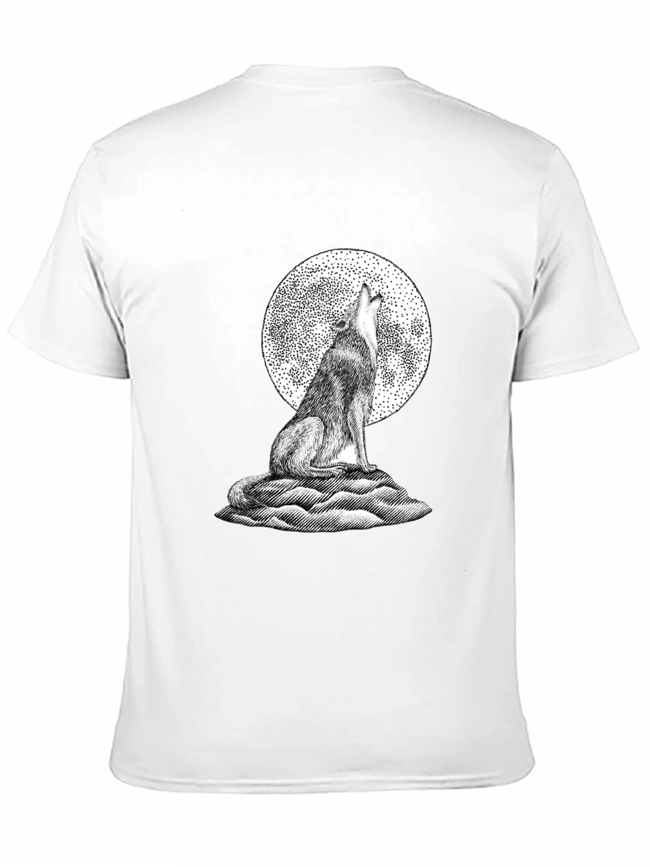 Wolf Moon Graphic Tee - Classic Black