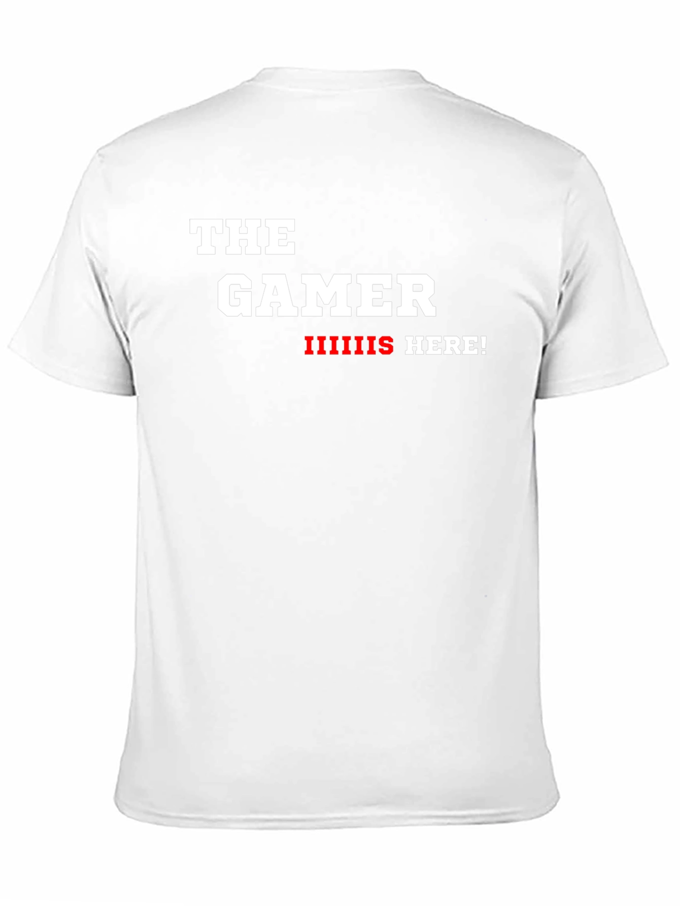 The Gamer is Here! Black Graphic Tee
