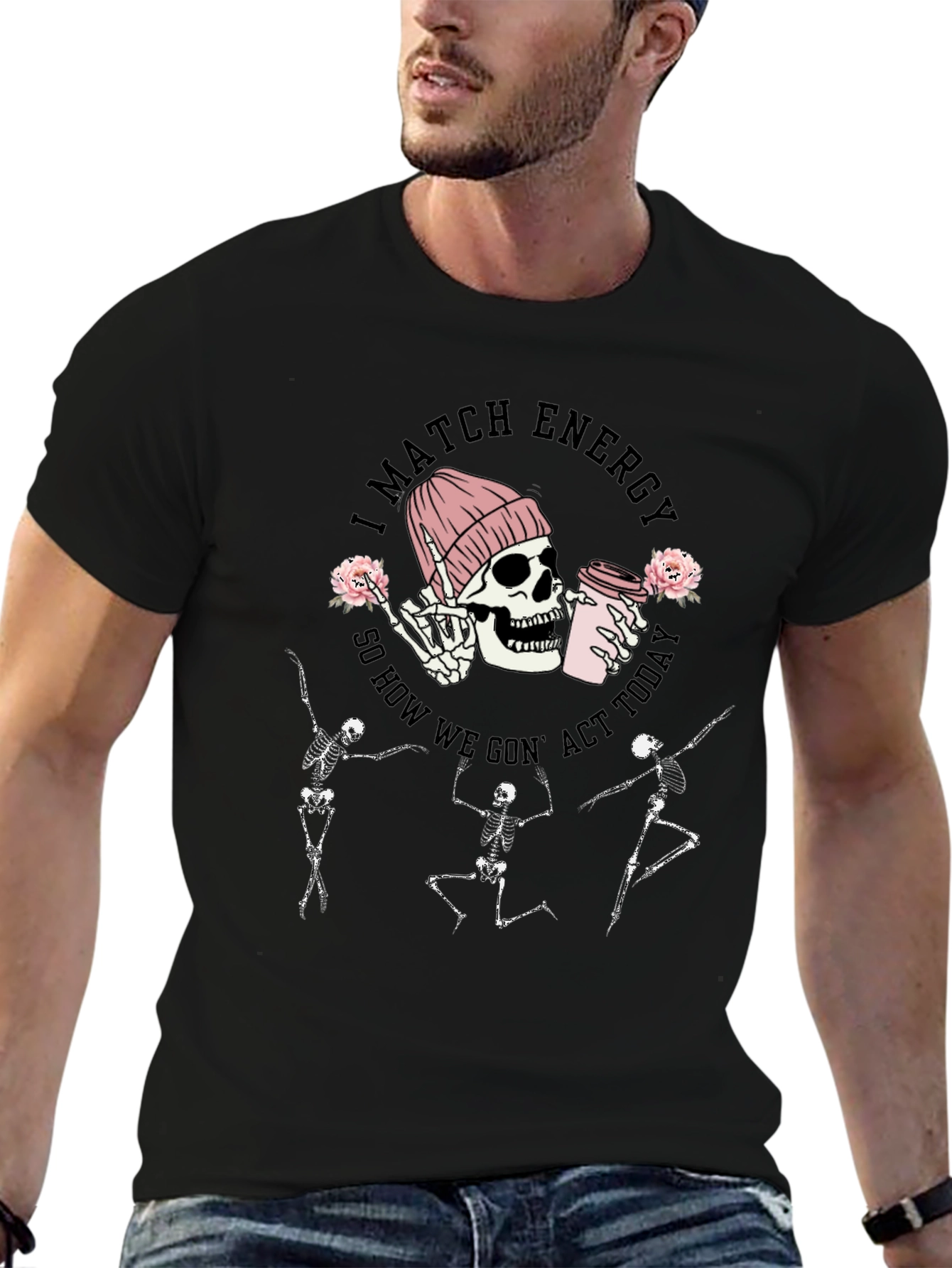 I Match Energy Skeleton Graphic Tee