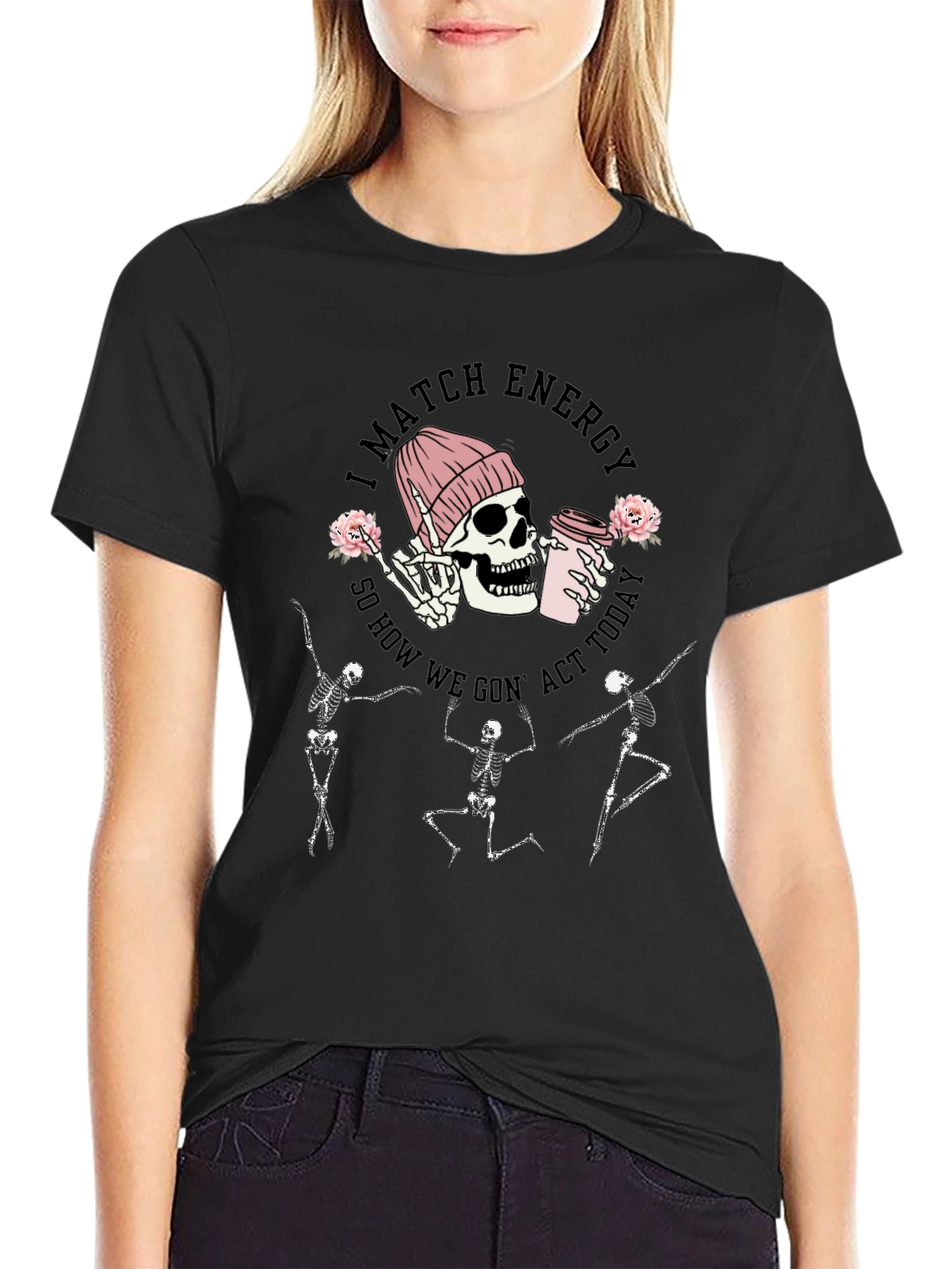 I Match Energy Skeleton Graphic Tee