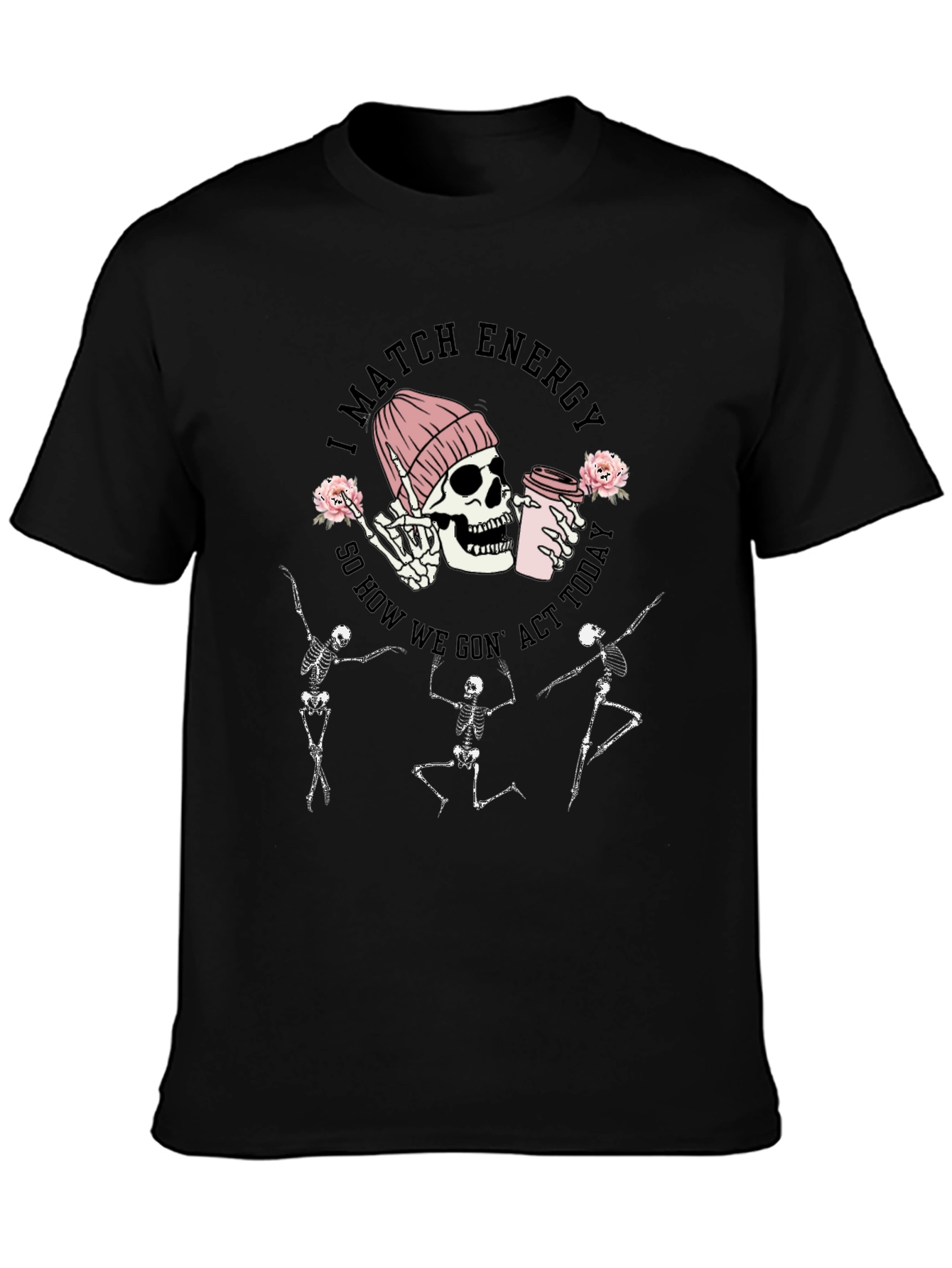 I Match Energy Skeleton Graphic Tee