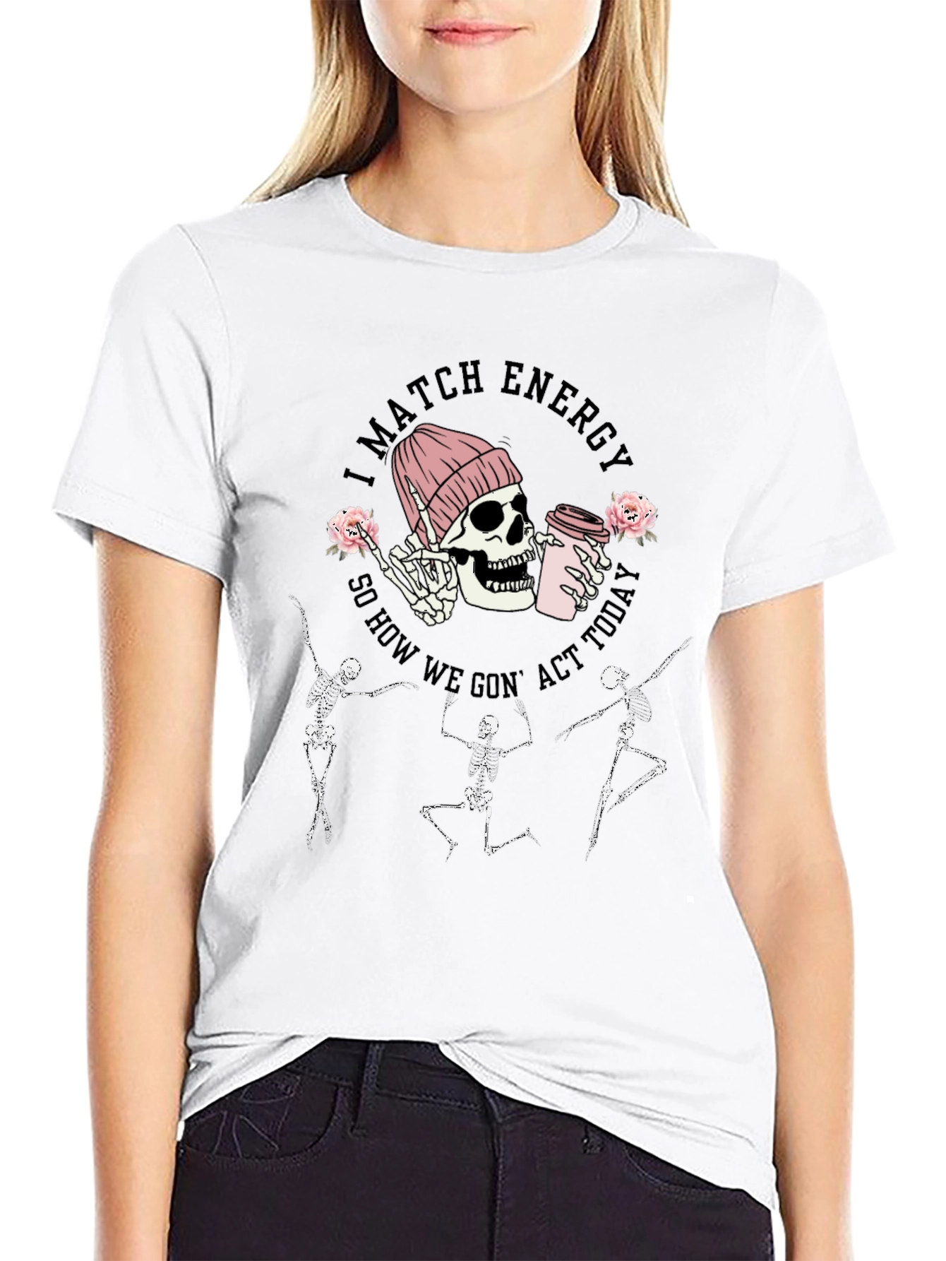 I Match Energy Skeleton Graphic Tee