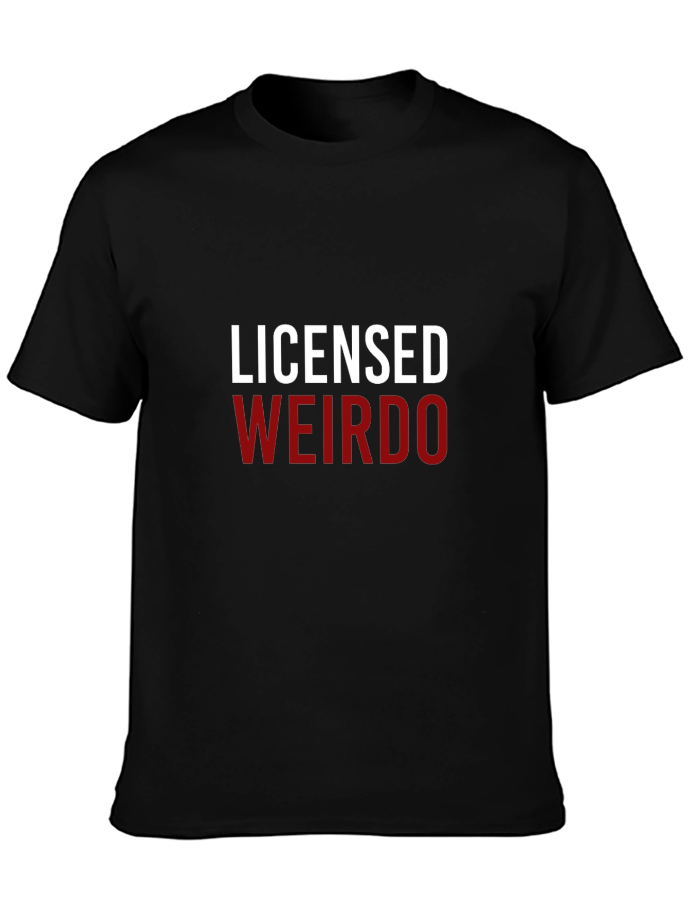 Licensed Weirdo Graphic Tee - Black Cotton T-Shirt
