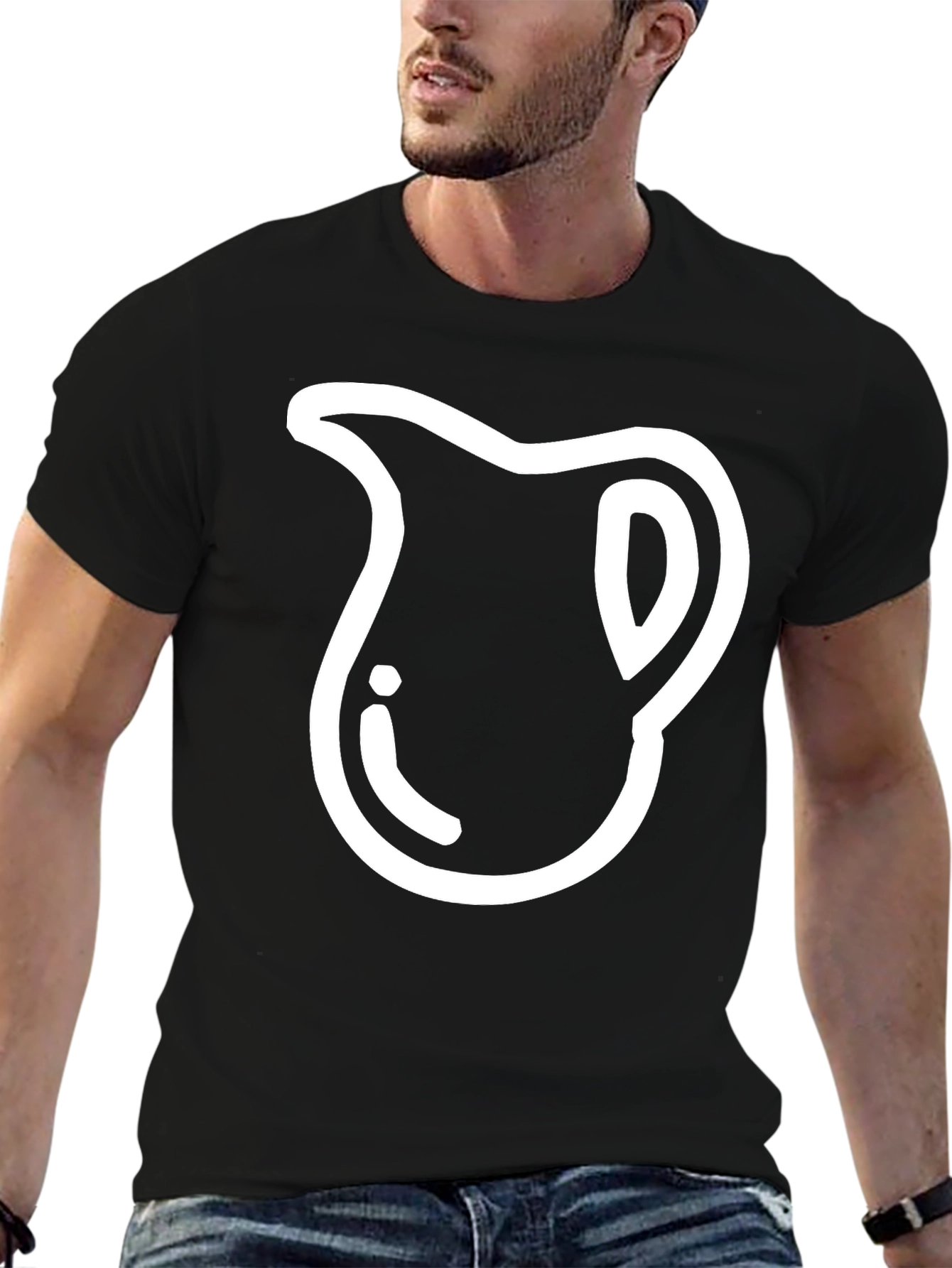 Pitcher Graphic Black Tee - Stylish Casual Wear