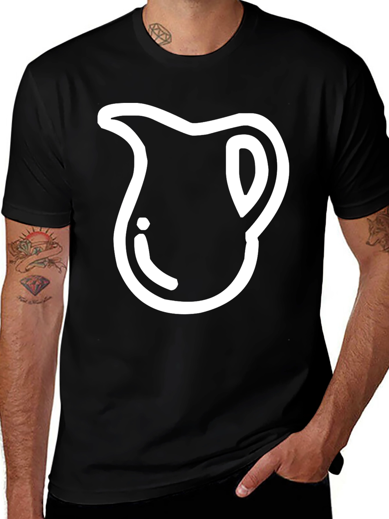 Pitcher Graphic Black Tee - Stylish Casual Wear