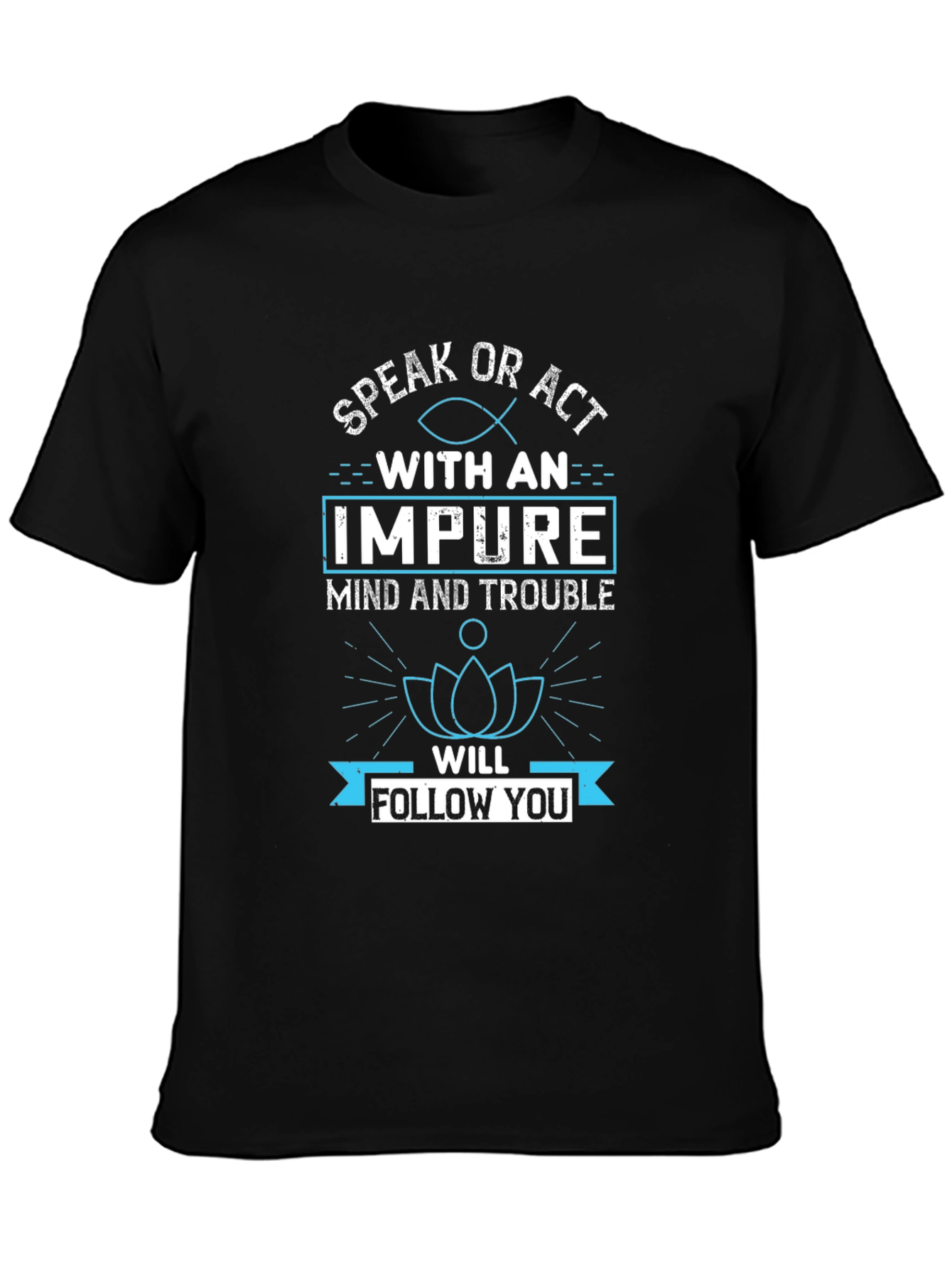 Impure Mind & Trouble T-Shirt - Graphic Tee