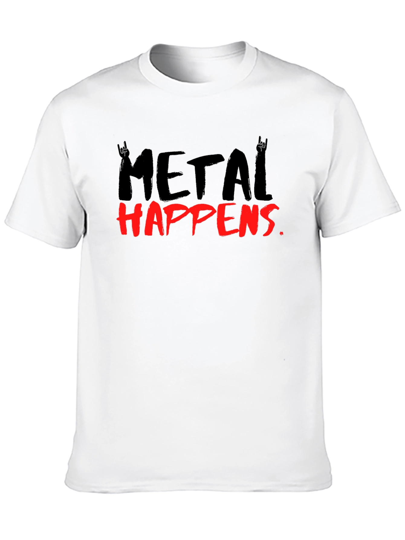 Metal Happens T-Shirt - Black Graphic Tee