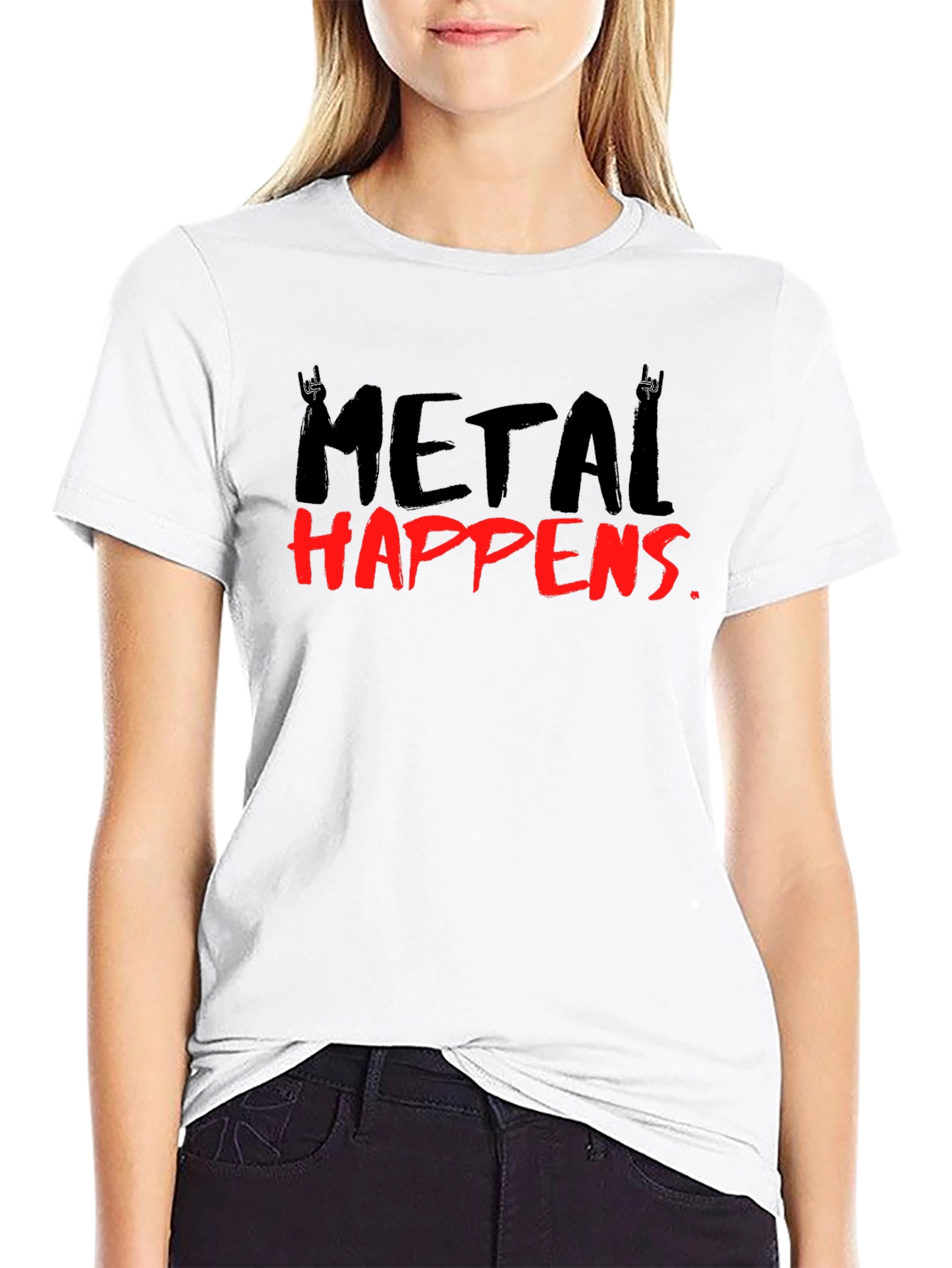 Metal Happens T-Shirt - Black Graphic Tee