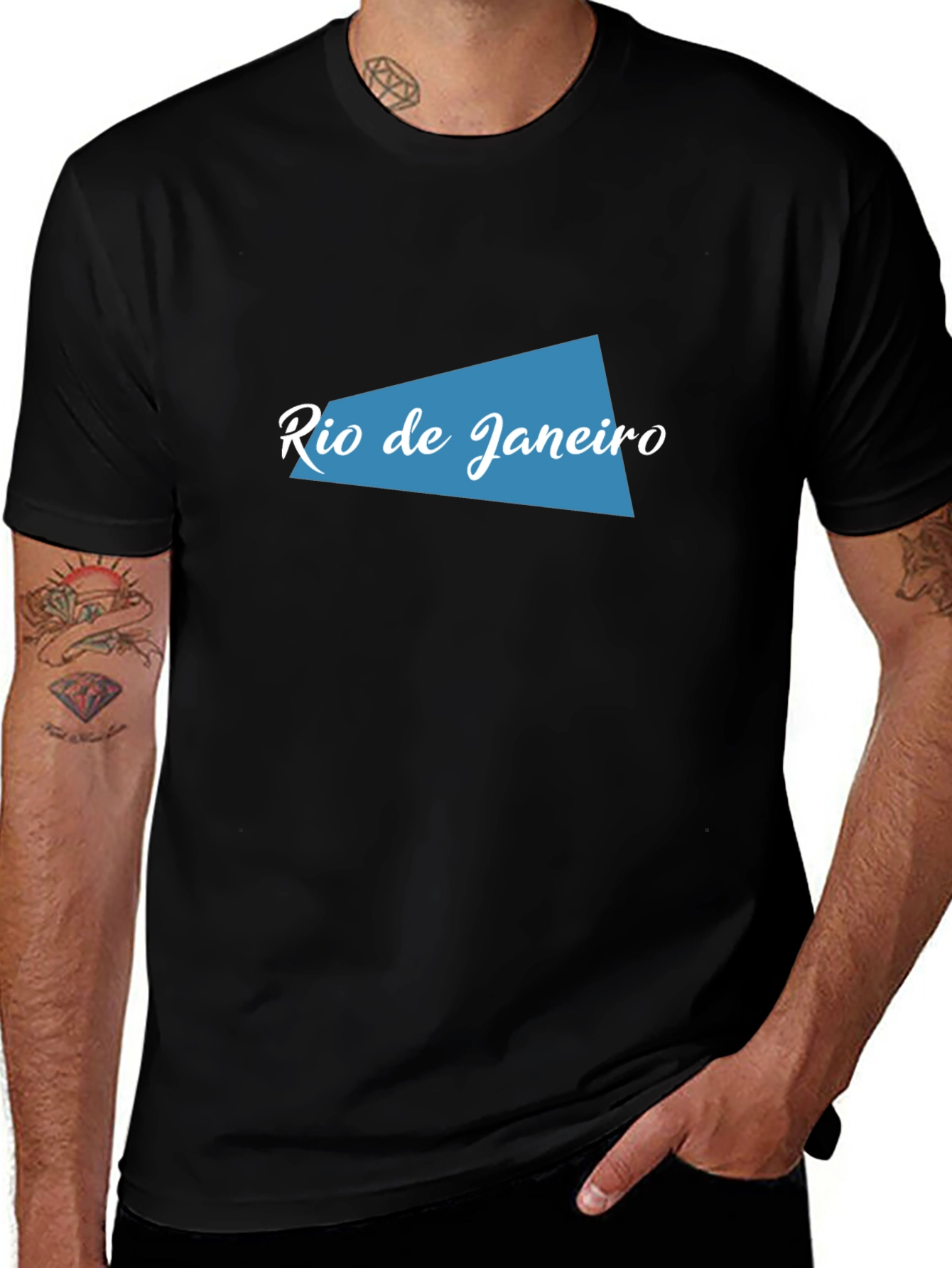 Rio de Janeiro Graphic Tee - Stylish Black T-Shirt