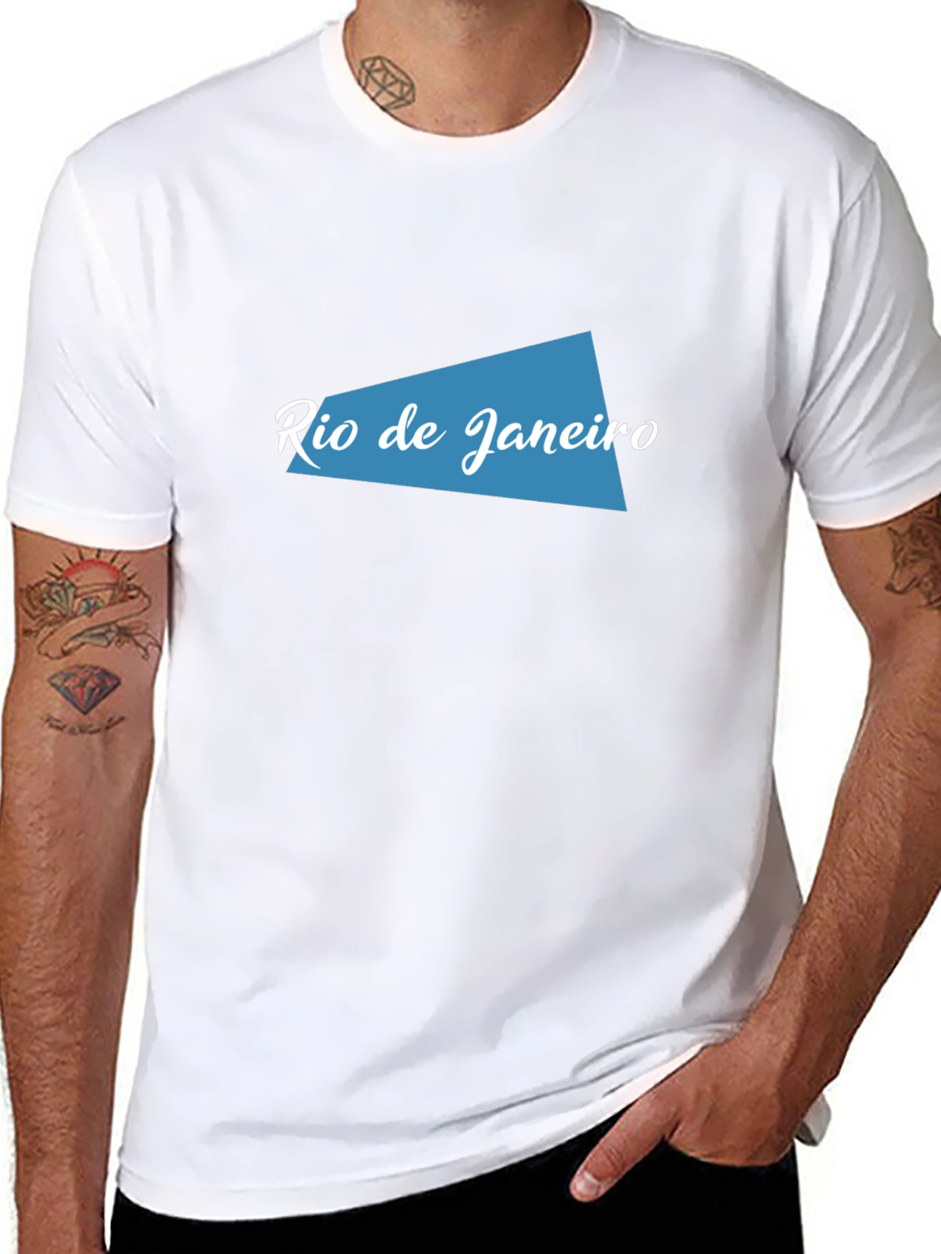 Rio de Janeiro Graphic Tee - Stylish Black T-Shirt
