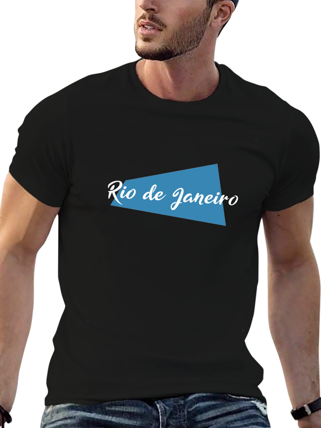 Rio de Janeiro Graphic Tee - Stylish Black T-Shirt
