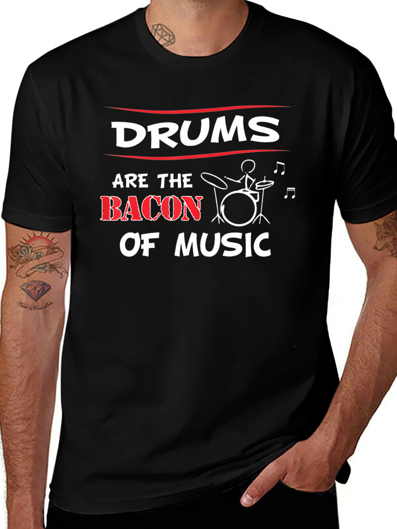 Drums Are the Bacon of Music T-Shirt